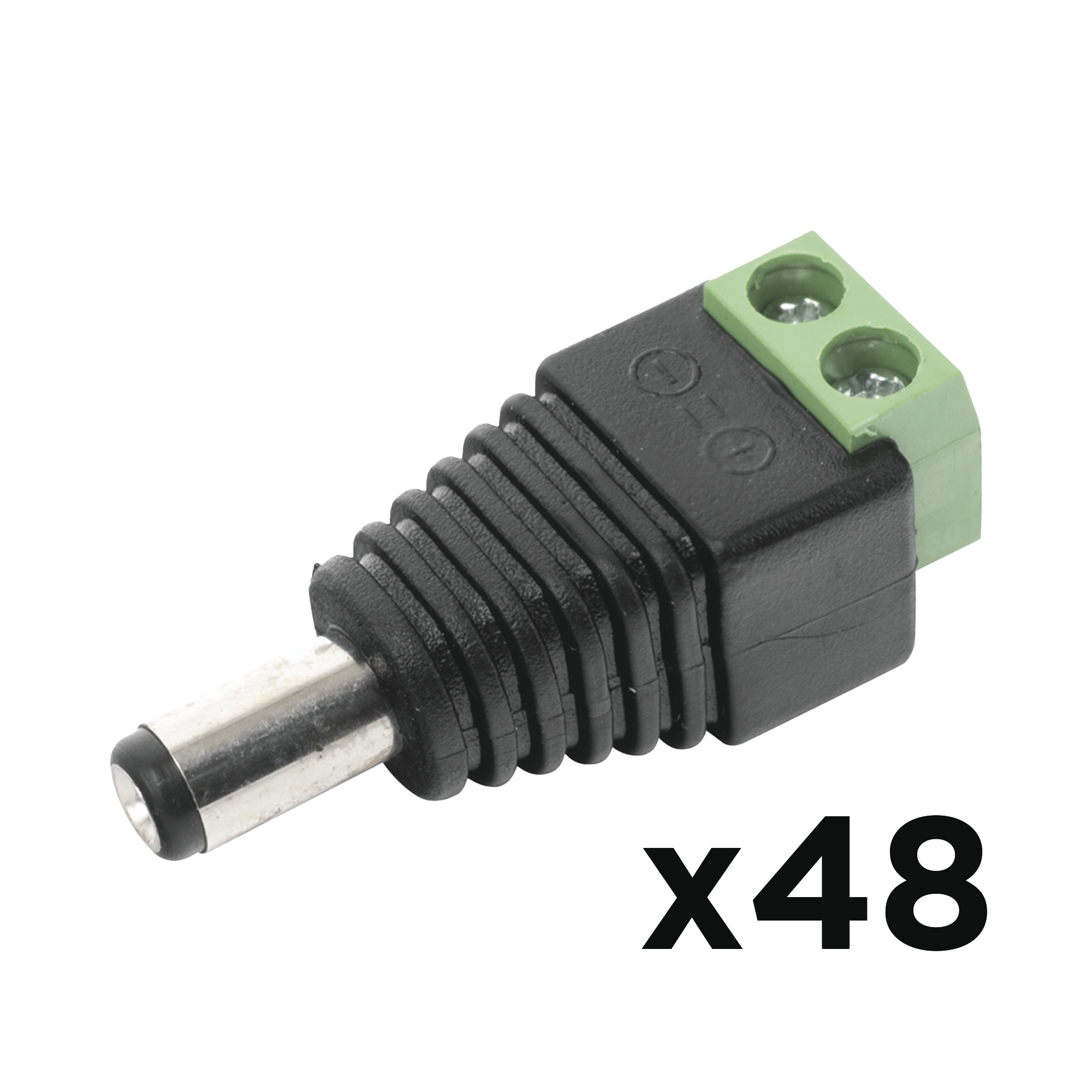 KIT DE 48 CONECTORES MACHO JR52 PARA ALIMENTACIÃN A 12 Vcc