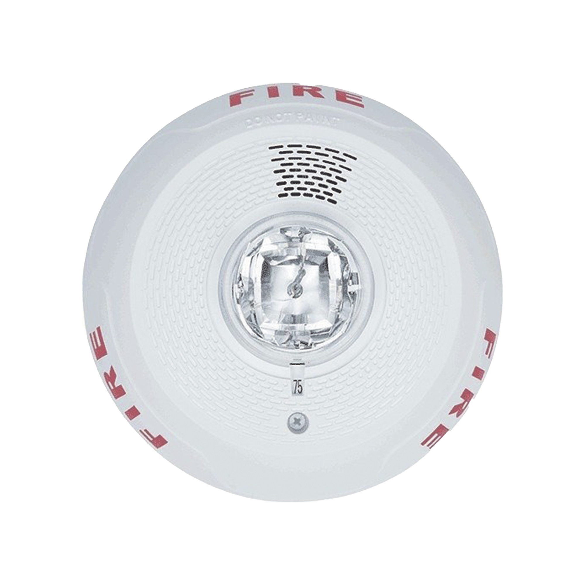 L-Series Indoor Selectable Output Horn Strobe, 4-Wire, Ceiling Mount, FIRE Marking, White