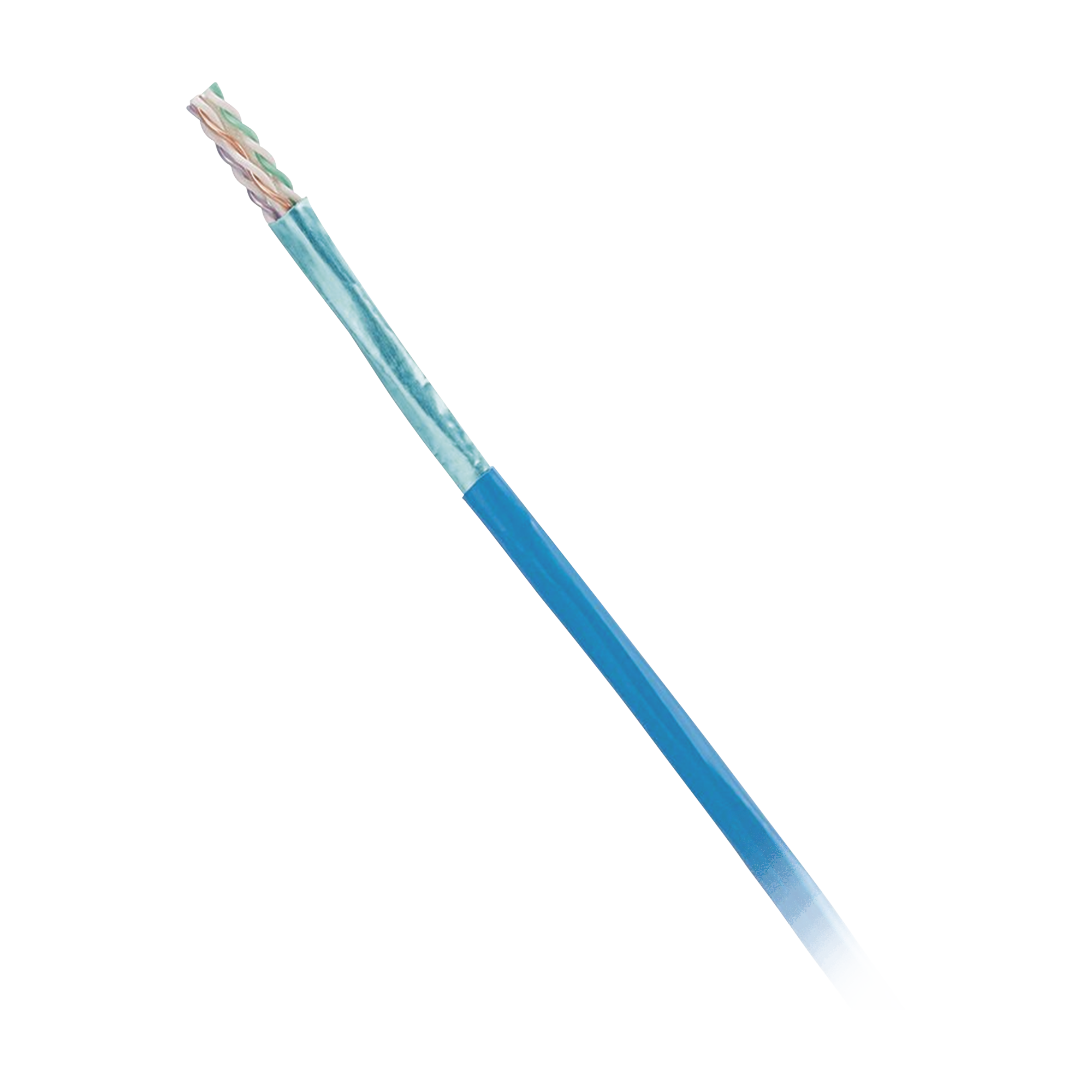 Bobina de Cable Blindado F/UTP de 4 Pares, Cat6, LSZH (Libre de Gases TÃ³xicos), Color Azul, 305m