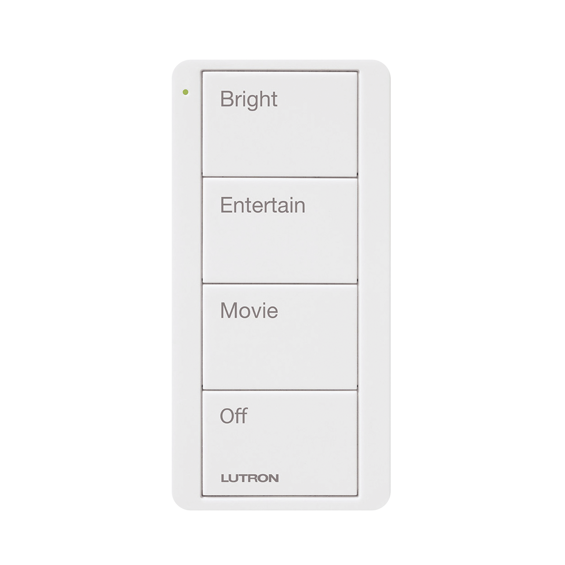 Control inalambrico PICO, 4 botones para con escenas ya predefinidas y grabado.