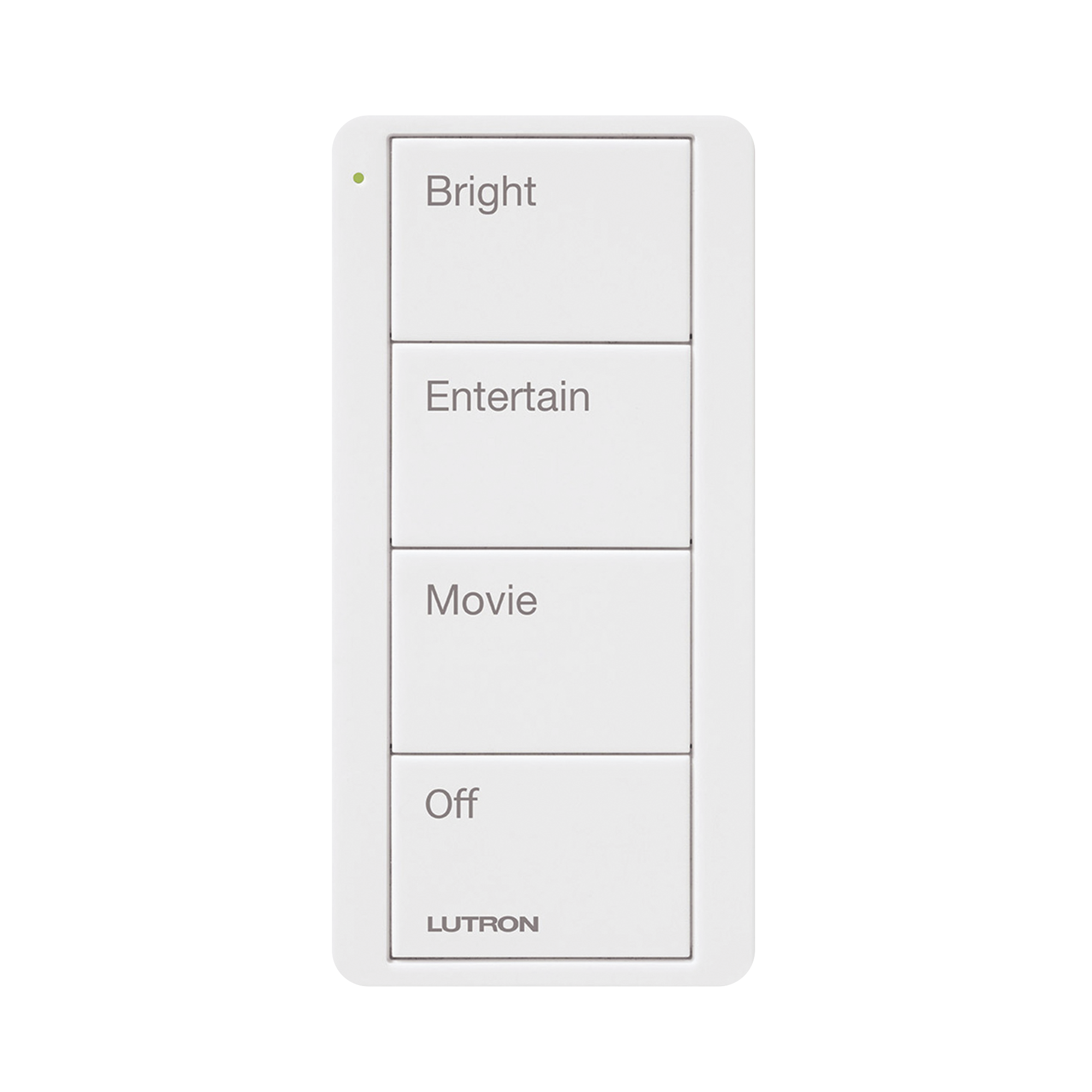 Control inalambrico PICO, 4 botones para con escenas ya predefinidas y grabado.