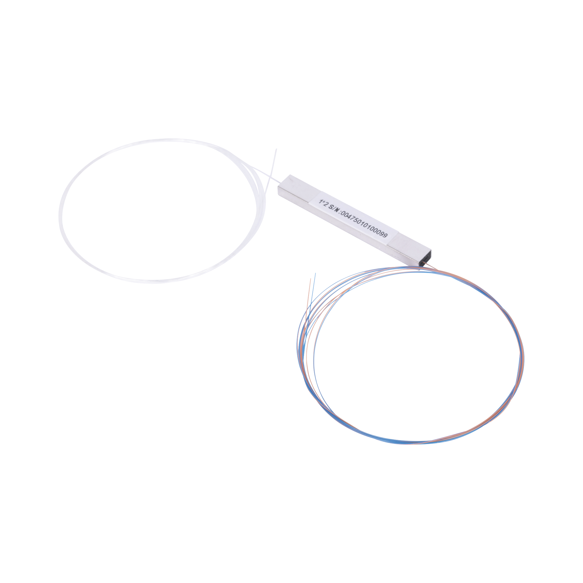 Splitter (Divisor Ãptico) tipo PLC, de 1x2, balanceado (50/50) para fusiÃ³n (sin conectores)