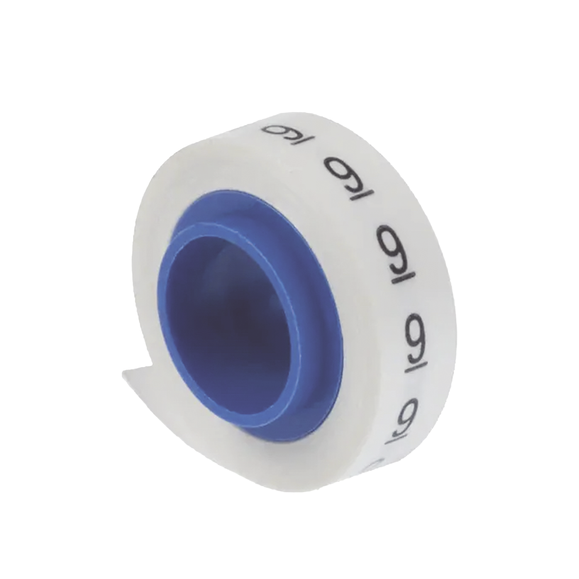 10 Rollos de Etiquetas Marcadoras, Pre-Impresos con los NÃºmeros 0-9, de 2.4 metros, Color Blanco