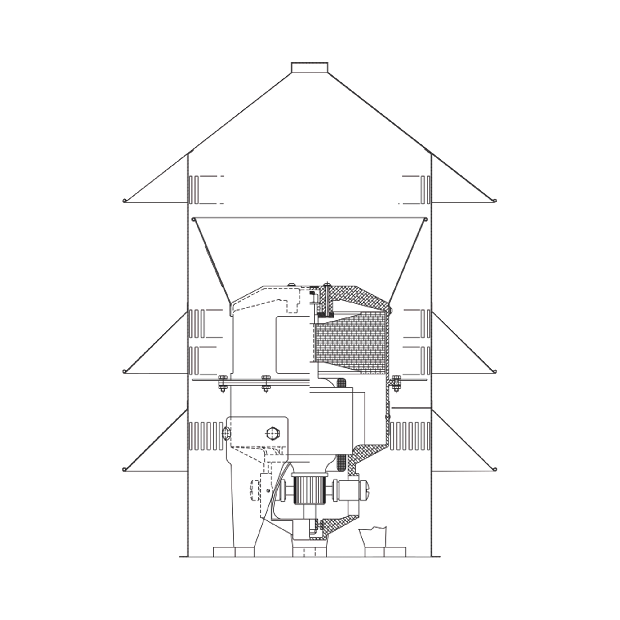Soporte de montaje a poste para sirena model2