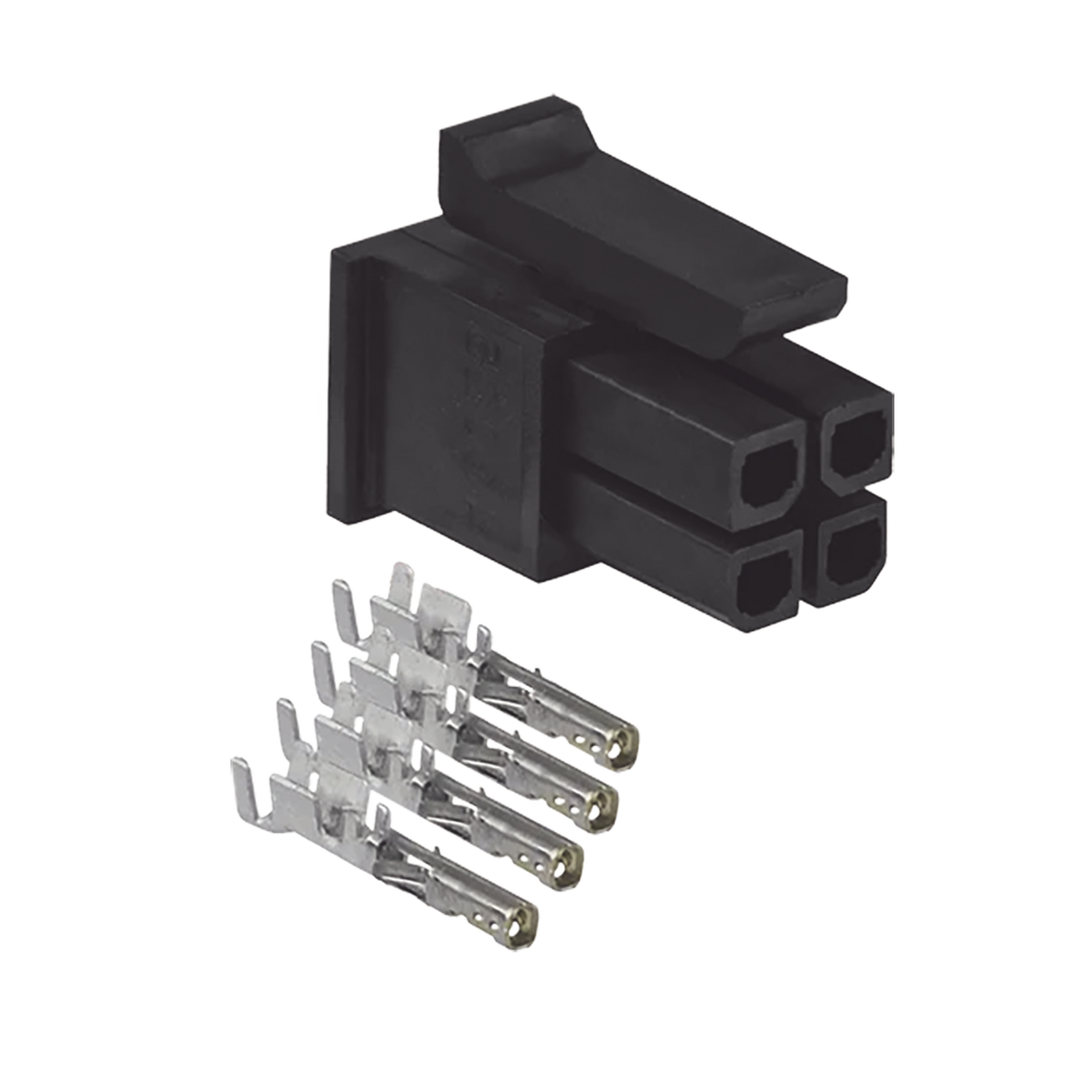 ENCHUFE DE 4 PINES CON TERMINALES DE CONTACTO