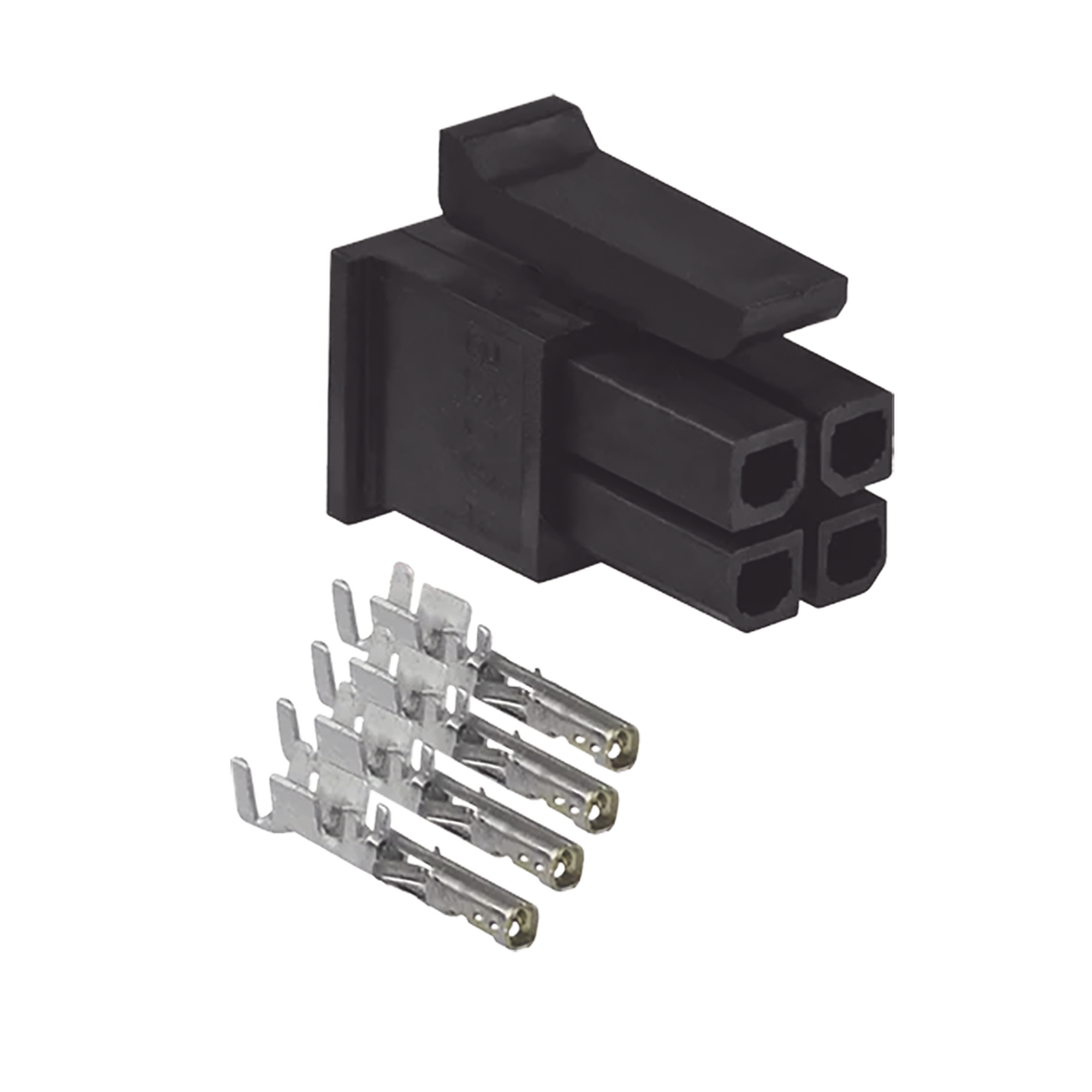 ENCHUFE DE 4 PINES CON TERMINALES DE CONTACTO