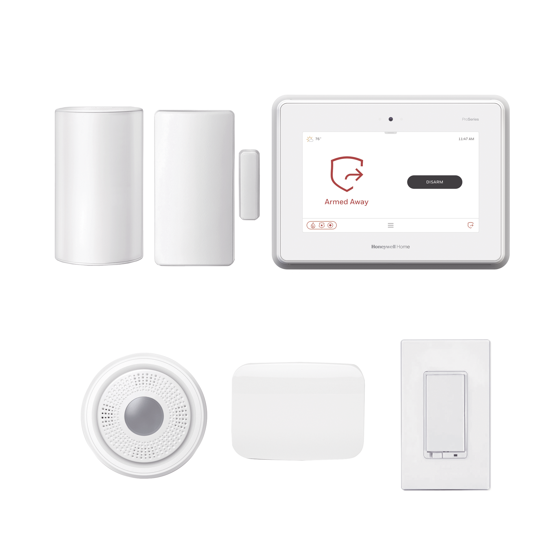 Panel de Alarma con Apagador Dimmer y Plug-in Dimmer para Tomacorriente