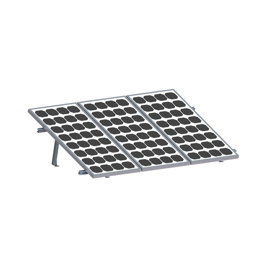 Montaje para Panel Solar, riel 2200mm para MÃ³dulos con espesor de 35mm o 40mm, Velocidad de Viento Max. 136km/h