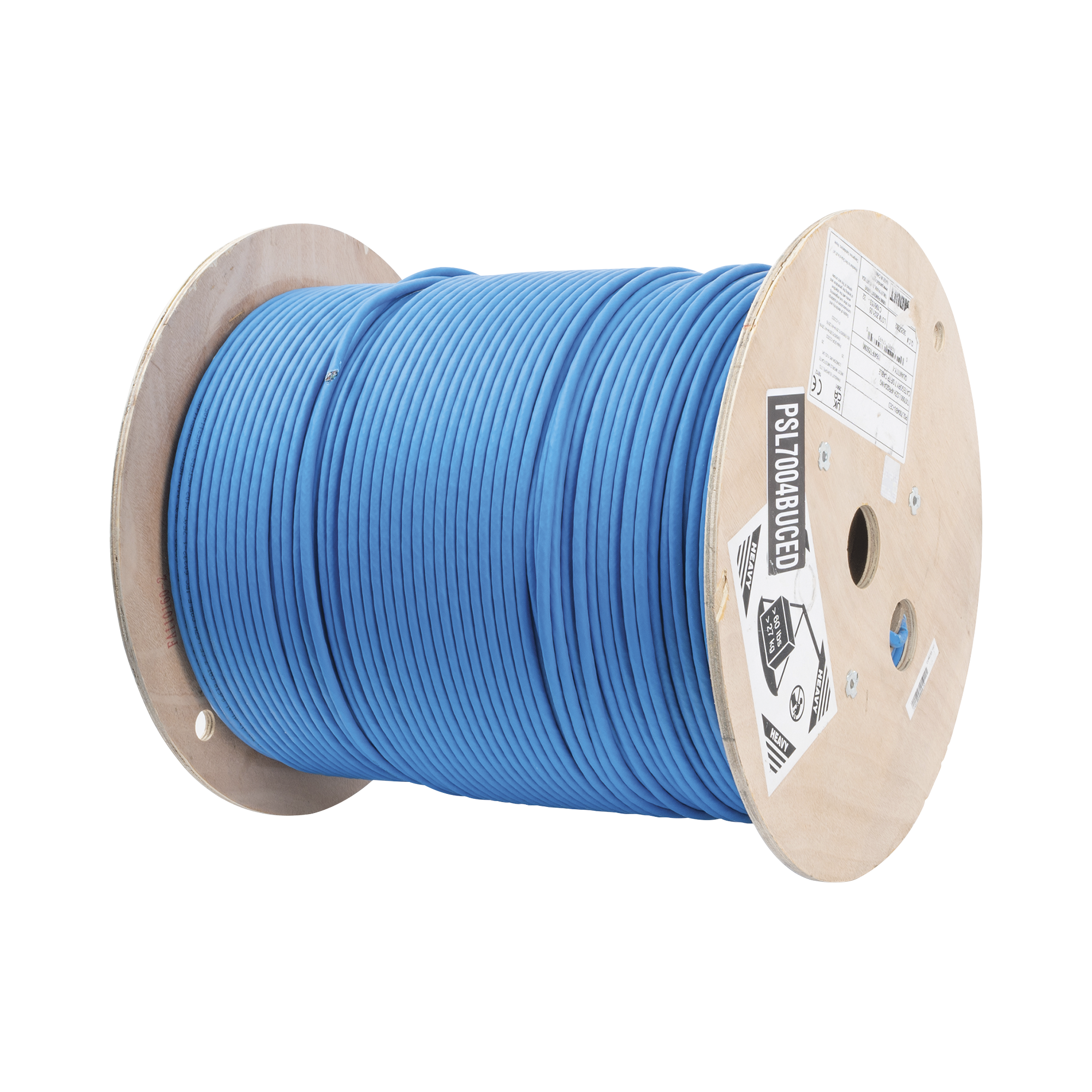 Bobina de Cable Blindado S/FTP de 4 pares, Cat7, Inmune a Ruido e Interferencias, LSZH (Bajo humo, Cero HalÃ³genos), Color Azul, Bobina de 500 m