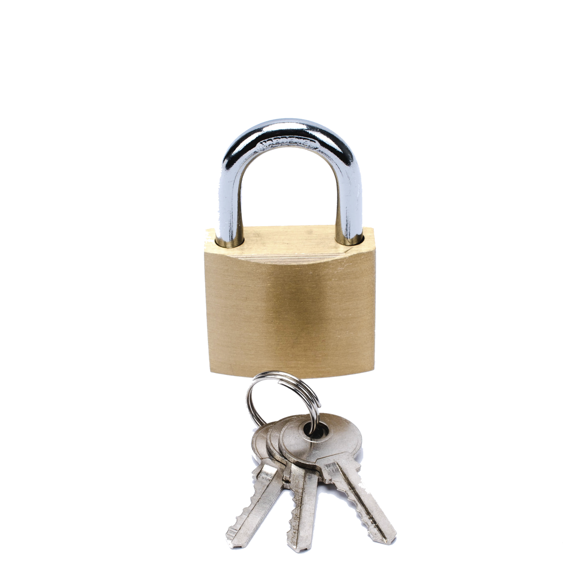 Candado de LatÃ³n Cuerpo 30 x 30 mm Con 3 Llaves. Diam. de Perno: 5.2 mm