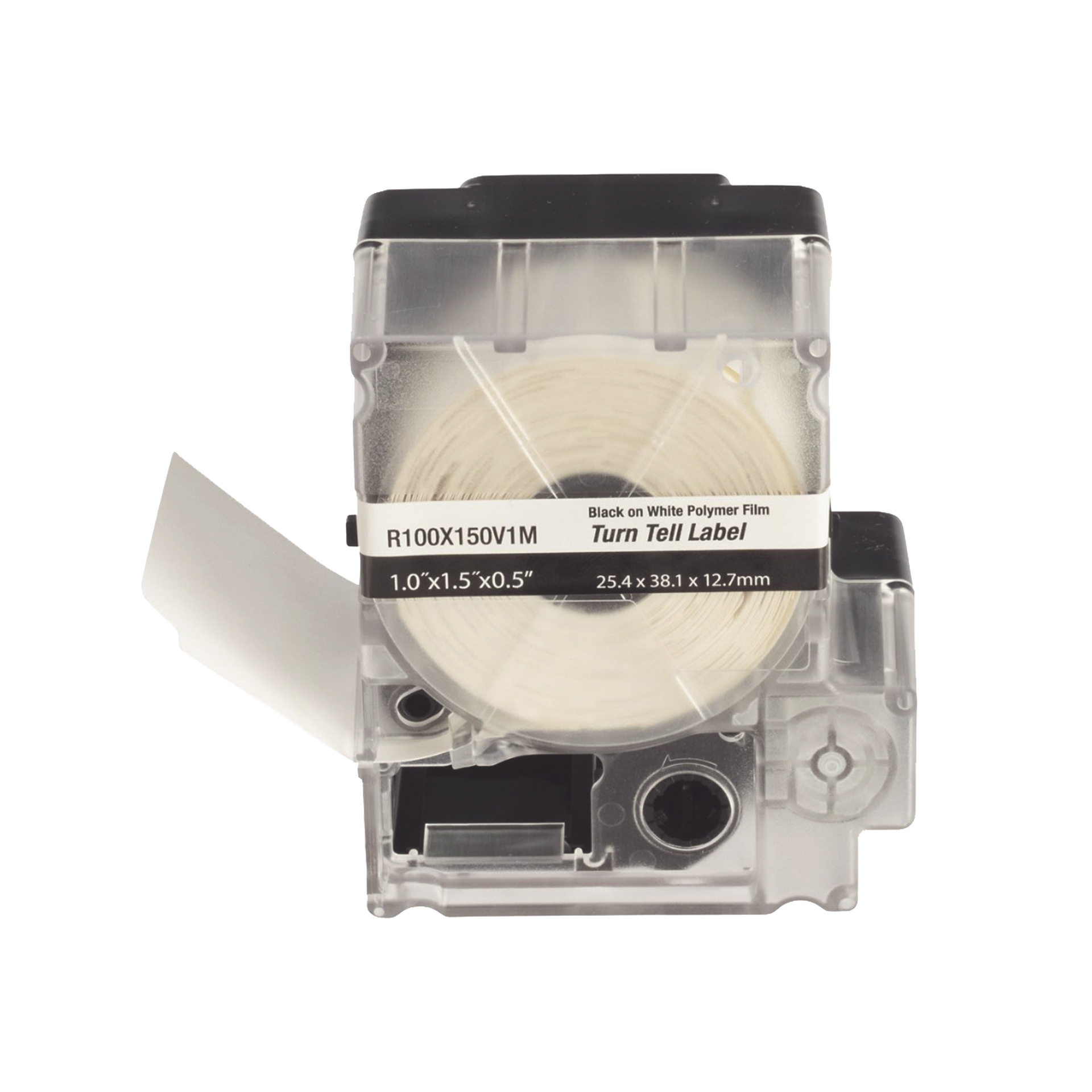 Casete de 100 Etiquetas Autolaminadas Turn-Tell, Con RotaciÃ³n para Mejor Visibilidad, para Cables de Redes de Cobre o Fibra Ãptica, de 5.5 a 7.1 mm de DiÃ¡metro