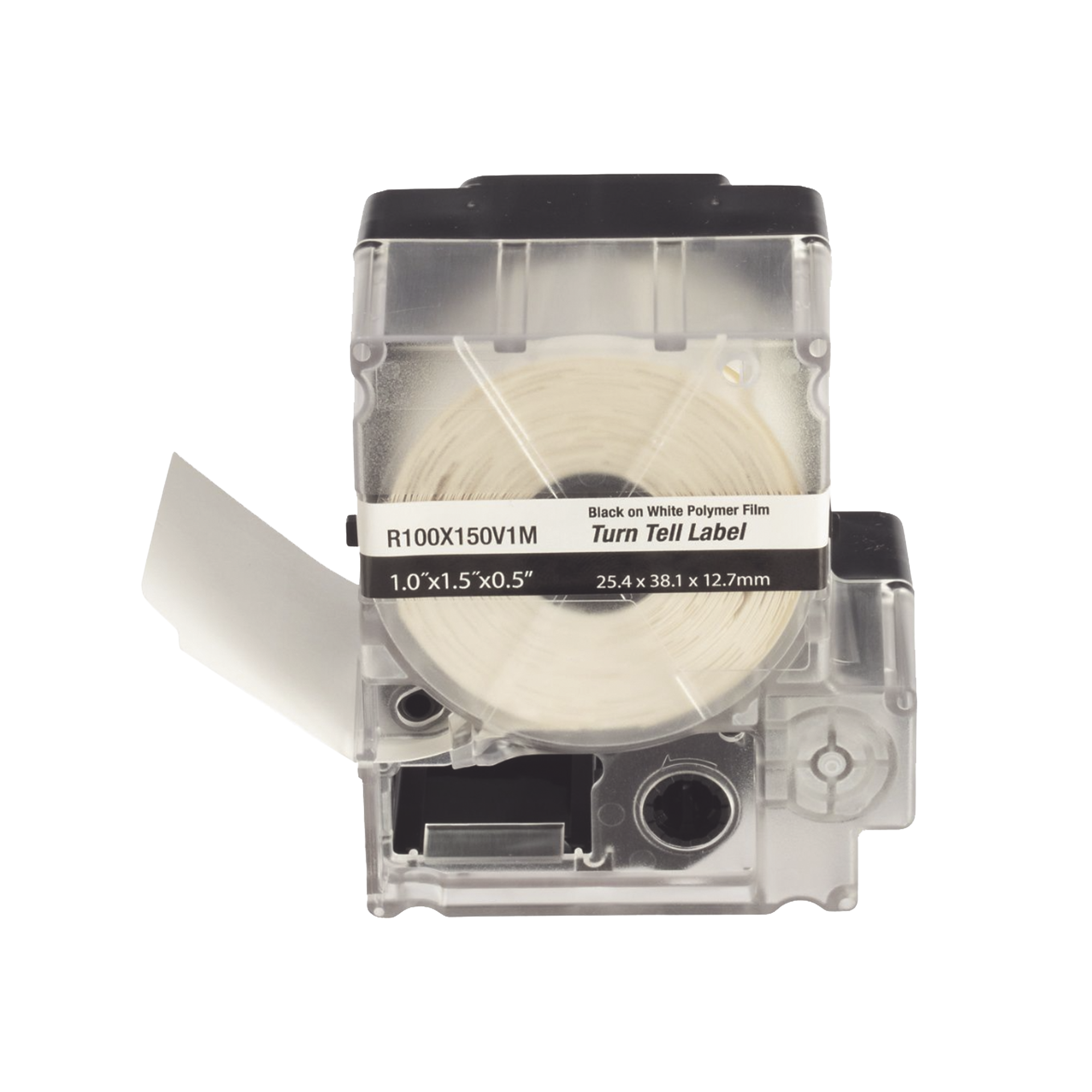 Casete de 100 Etiquetas Autolaminadas Turn-Tell, Con RotaciÃ³n para Mejor Visibilidad, para Cables de Redes de Cobre o Fibra Ãptica, de 5.5 a 7.1 mm de DiÃ¡metro