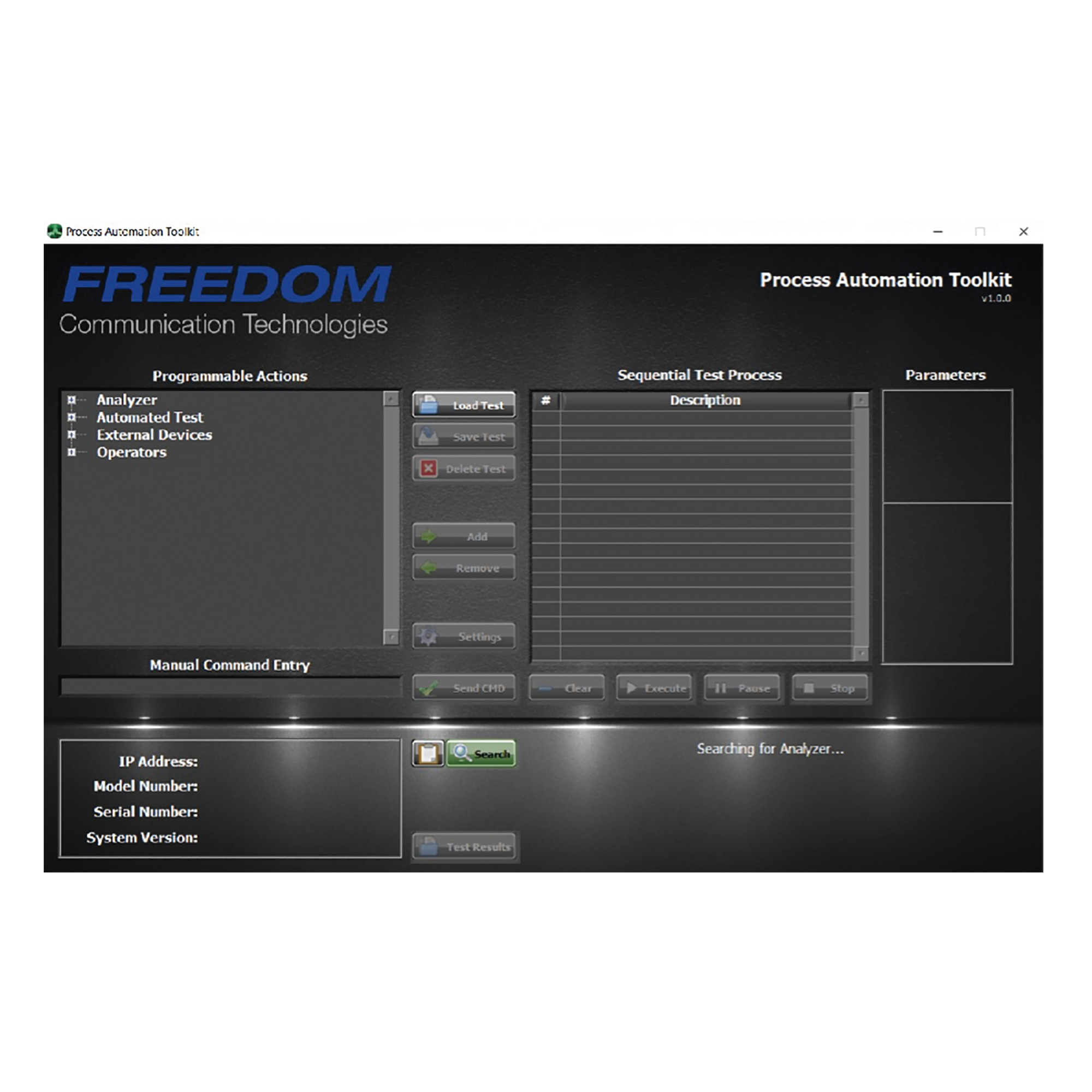 Kit de Herramientas en Software para AutomatizaciÃ³n de Procesos en Analizadores FREEDOM.