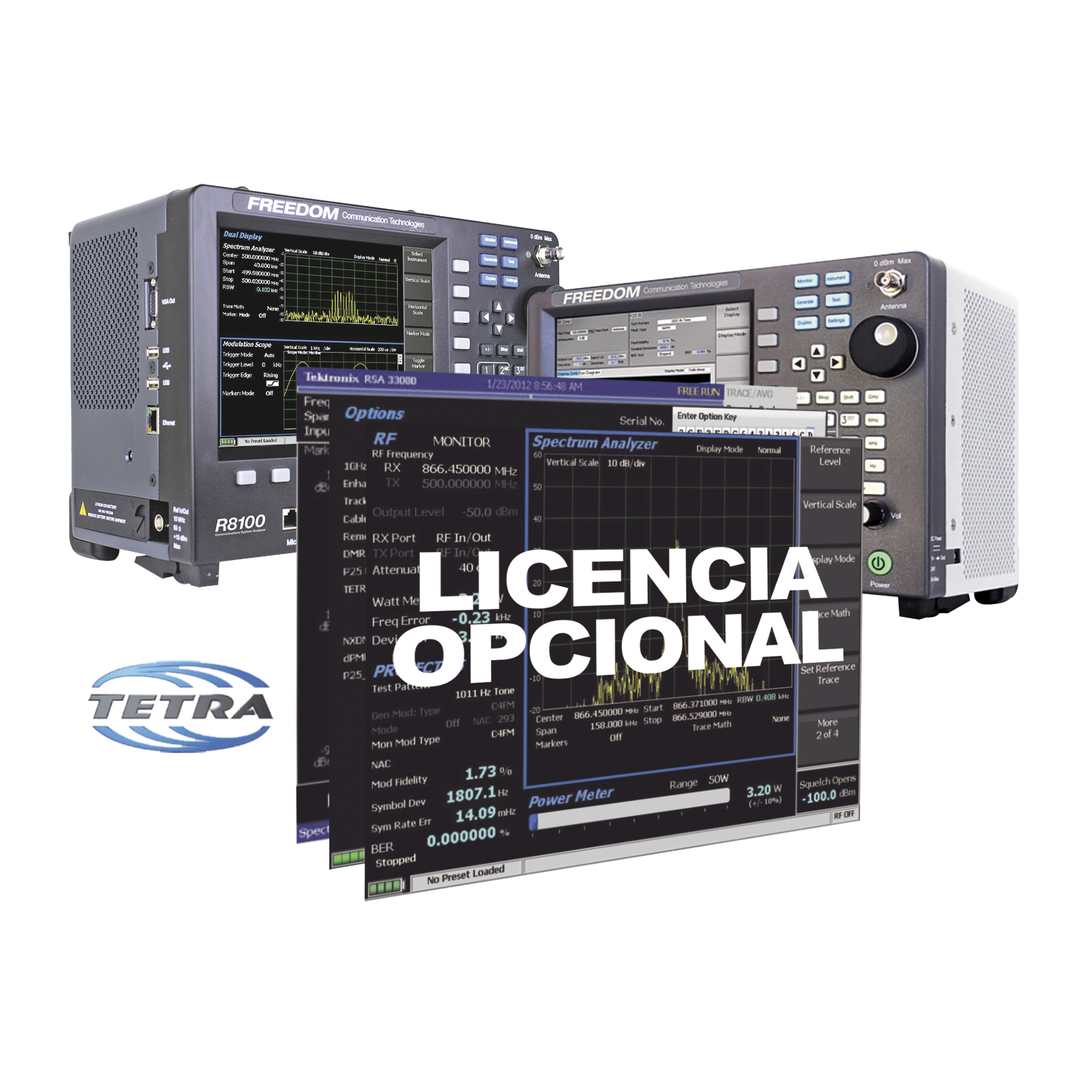 OpciÃ³n de Software TETRA DMO Subscriber Test en R8000 /R8100.