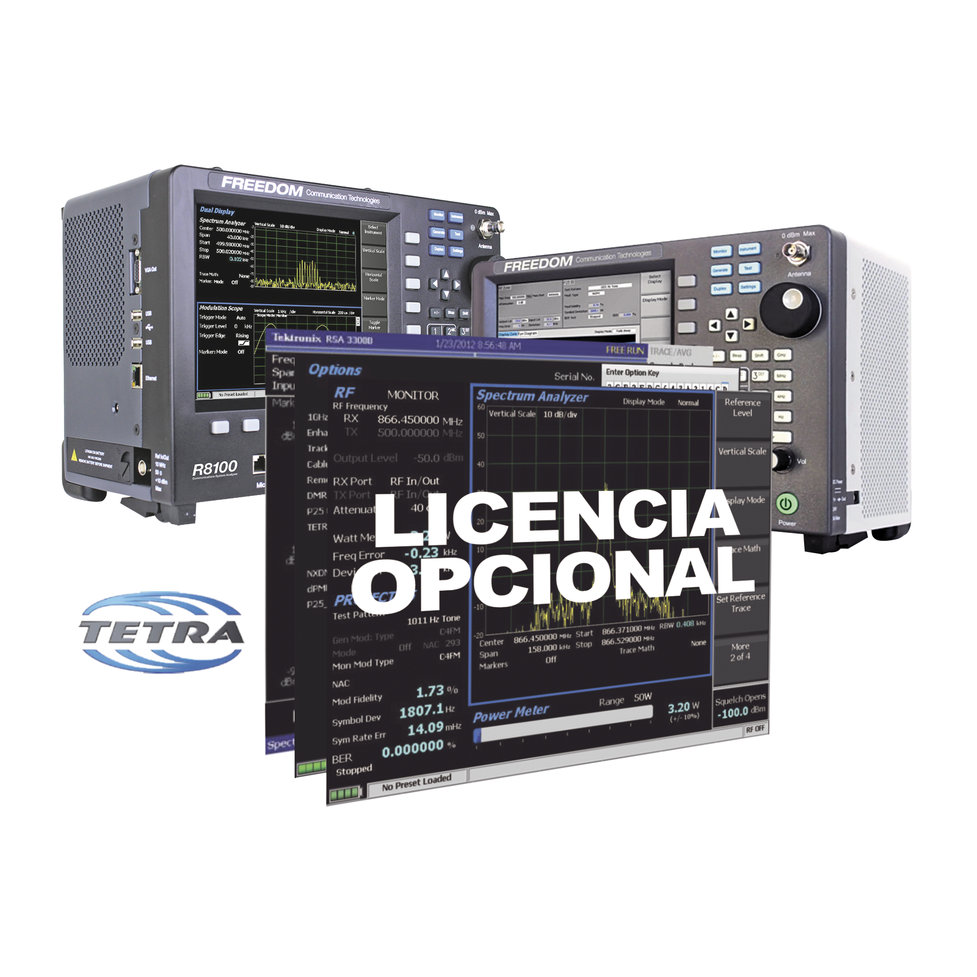 OpciÃ³n de Software TETRA DMO Subscriber Test en R8000 /R8100.