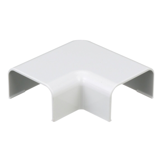 ConexiÃ³n en Ã¡ngulo recto "L", para uso con canaleta LD10, material ABS, Color Blanco
