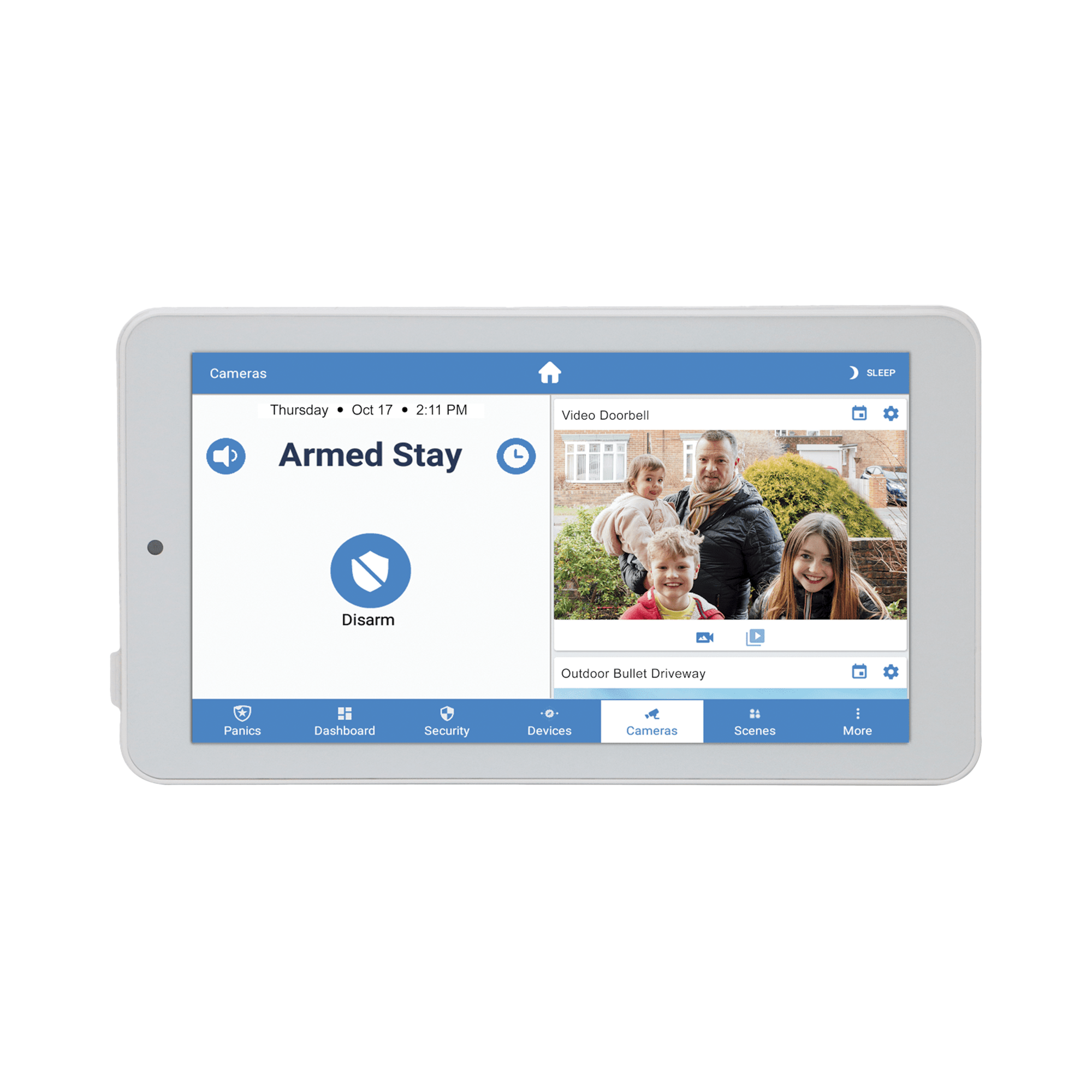 ALULA - Touchpad Slimline para Panel ALULA / Pantalla 7'' Android / Control Local de Seguridad / Montaje en Pared y Escritorio / Wi-Fi Cifrada / BaterÃ­a de Respaldo