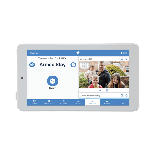 ALULA - Touchpad Slimline para Panel ALULA / Pantalla 7'' Android / Control Local de Seguridad / Montaje en Pared y Escritorio / Wi-Fi Cifrada / BaterÃ­a de Respaldo