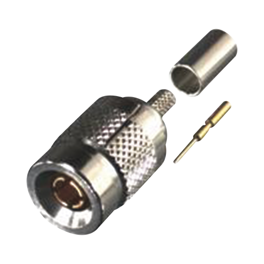 Conector 1.0/ 2.3 Macho de Anillo Plegable para Cables RG-174/U, RG-316/U, NÃ­quel/ Oro/ TeflÃ³n.