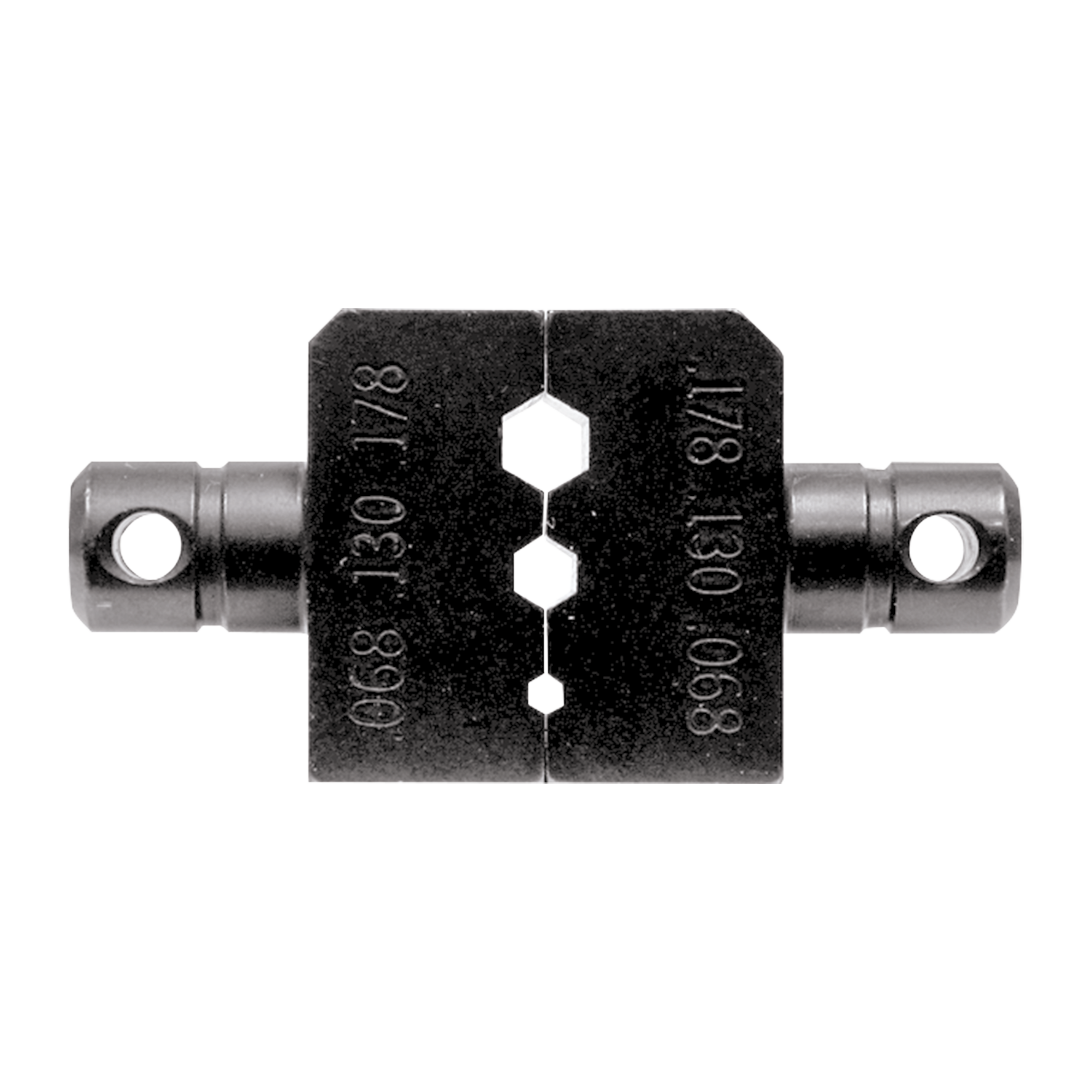 Dado para Plegar Conectores de Anillo con Mordaza Hex. de 0.068", 0.130" y 0.178" en LMR-100A, RG-174/U y RG-316/U.