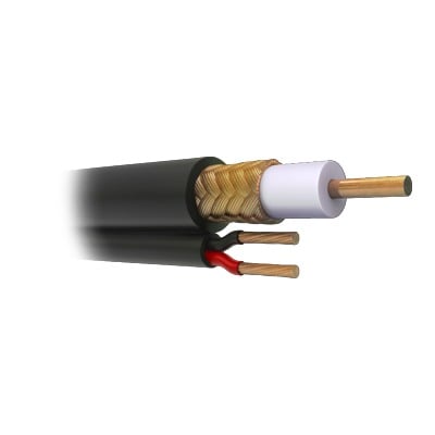 Bobina de 305 metros de Cable Coaxial RG59 SiamÃ©s, Malla de Cobre, HECHO EN MÃXICO, Optimizado para HD. AplicaciÃ³n para intemperie.  ( Forro grabado con la marca SYSCOM )