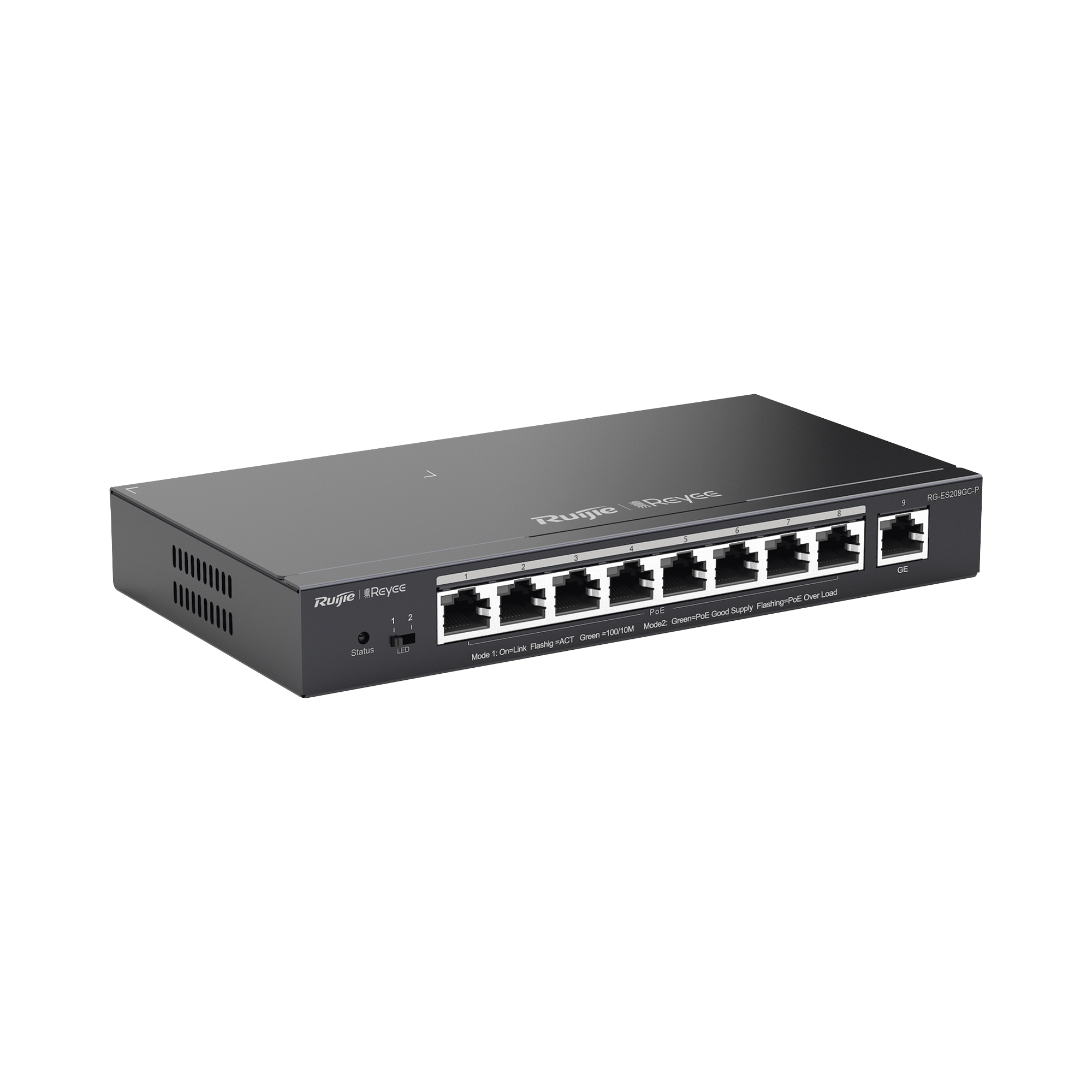 Switch Administrable 8 Puertos PoE+ 802.3af/at Gigabit, gestiÃ³n gratuita desde la nube, 120w
