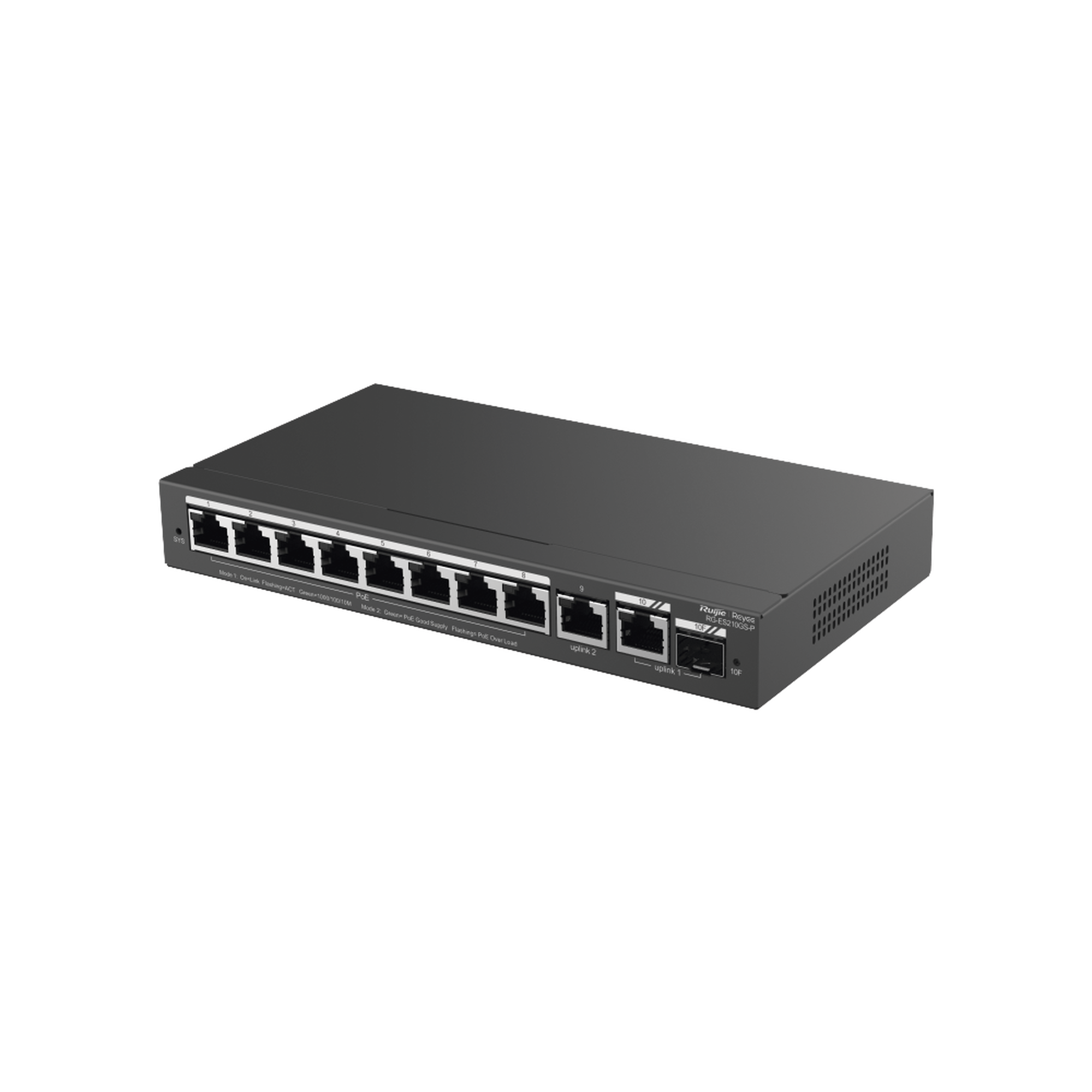Switch Administrable con 8 puertos Gigabit PoE, 2 Uplinks Gigabit (1 SFP), gestiÃ³n gratuita desde la nube