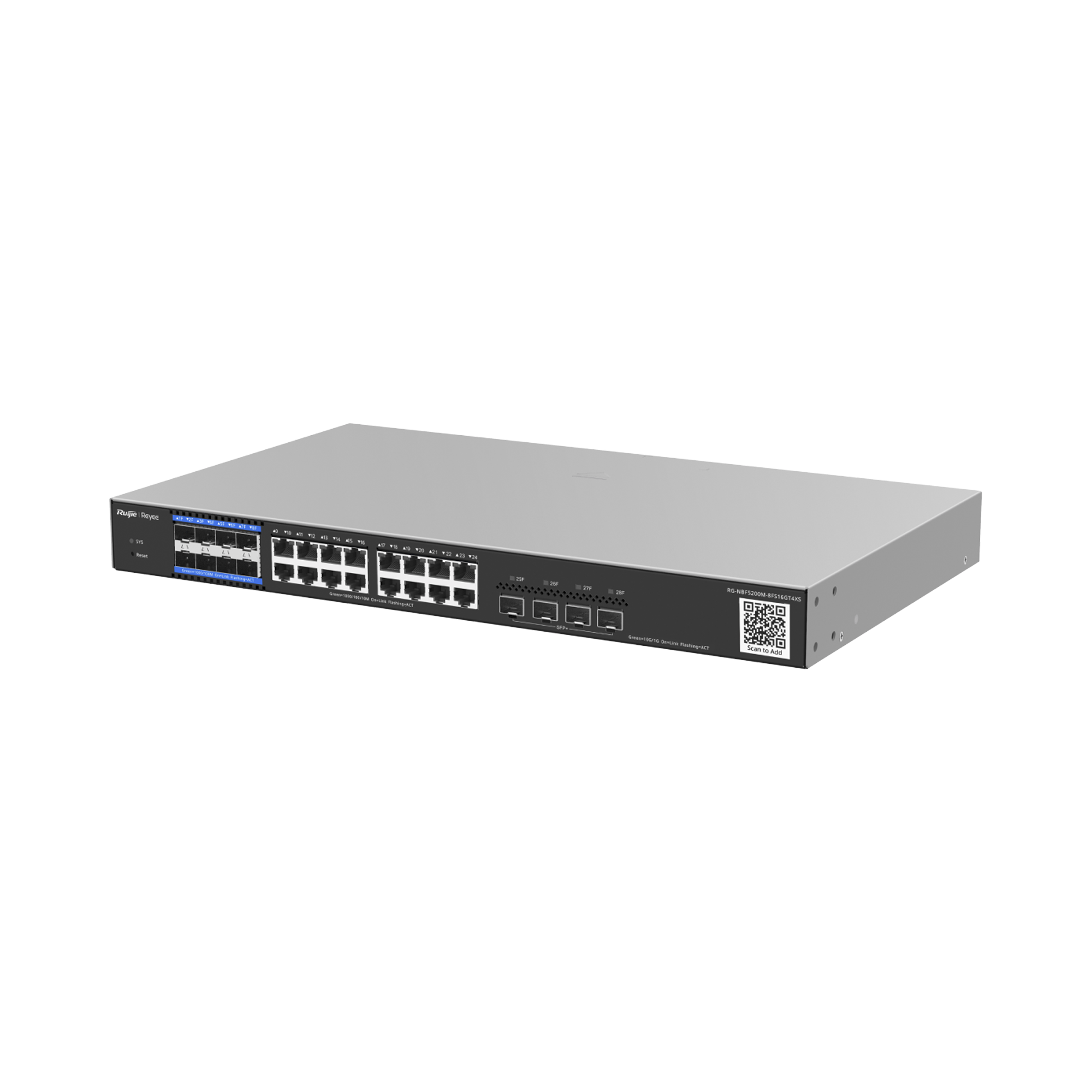 e-Lighten OLT / Switch Hibrido, Capa 3 con 8 Puertos PON 1G, 16  Puertos Ethernet 1G y 4 Puertos SFP+ 10G, perfecto para migrar a Soluciones de Fibra PON hasta 256 ONUs