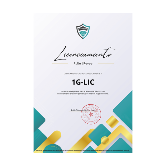 Licencia Perpetua para aumentar en 1Gb el anÃ¡lisis de trafico, Firewall modelo Z3200-S