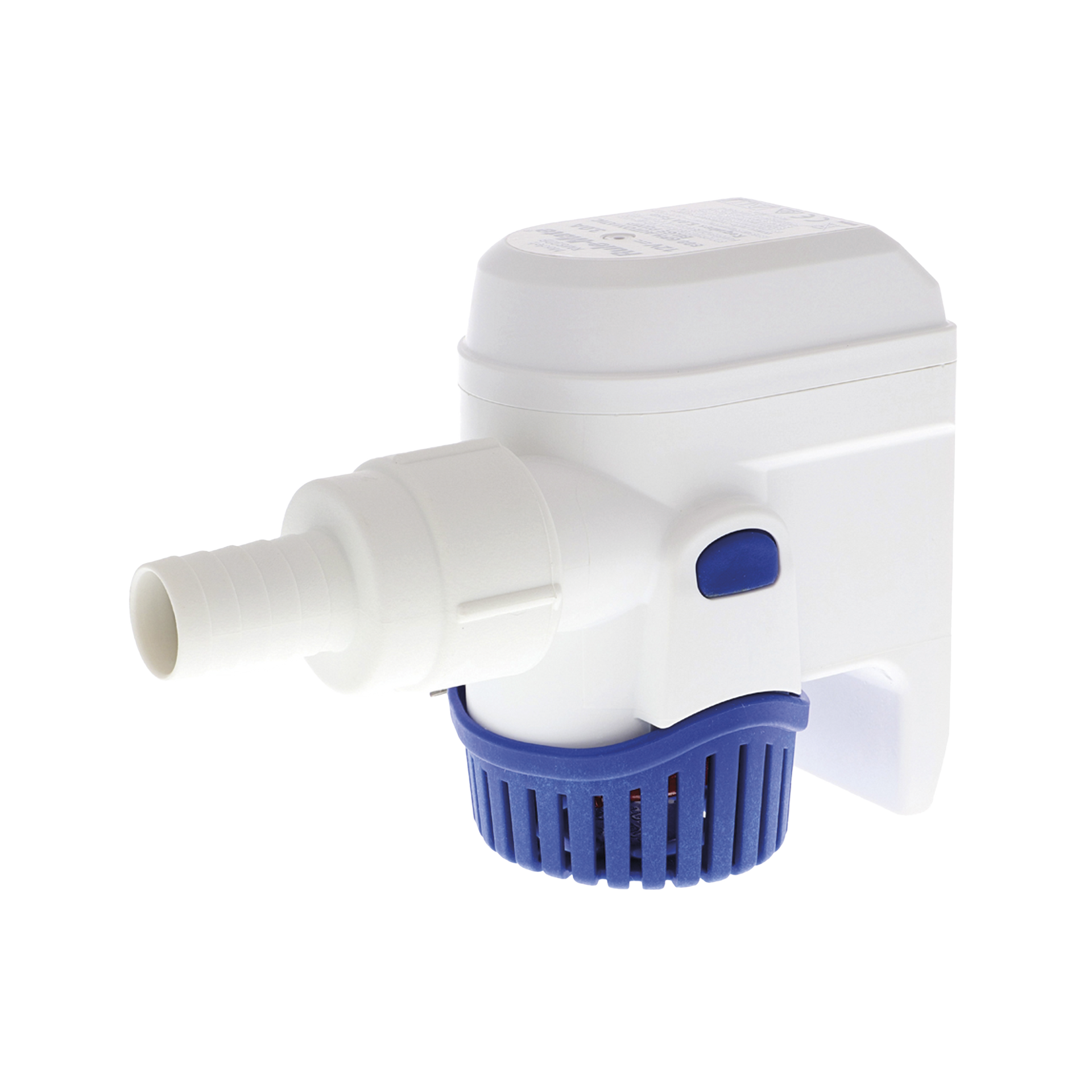 Bomba sumergible de achique automatizada de 800 galones por hora, para conexiÃ³n de 24 Volts de corriente directa.