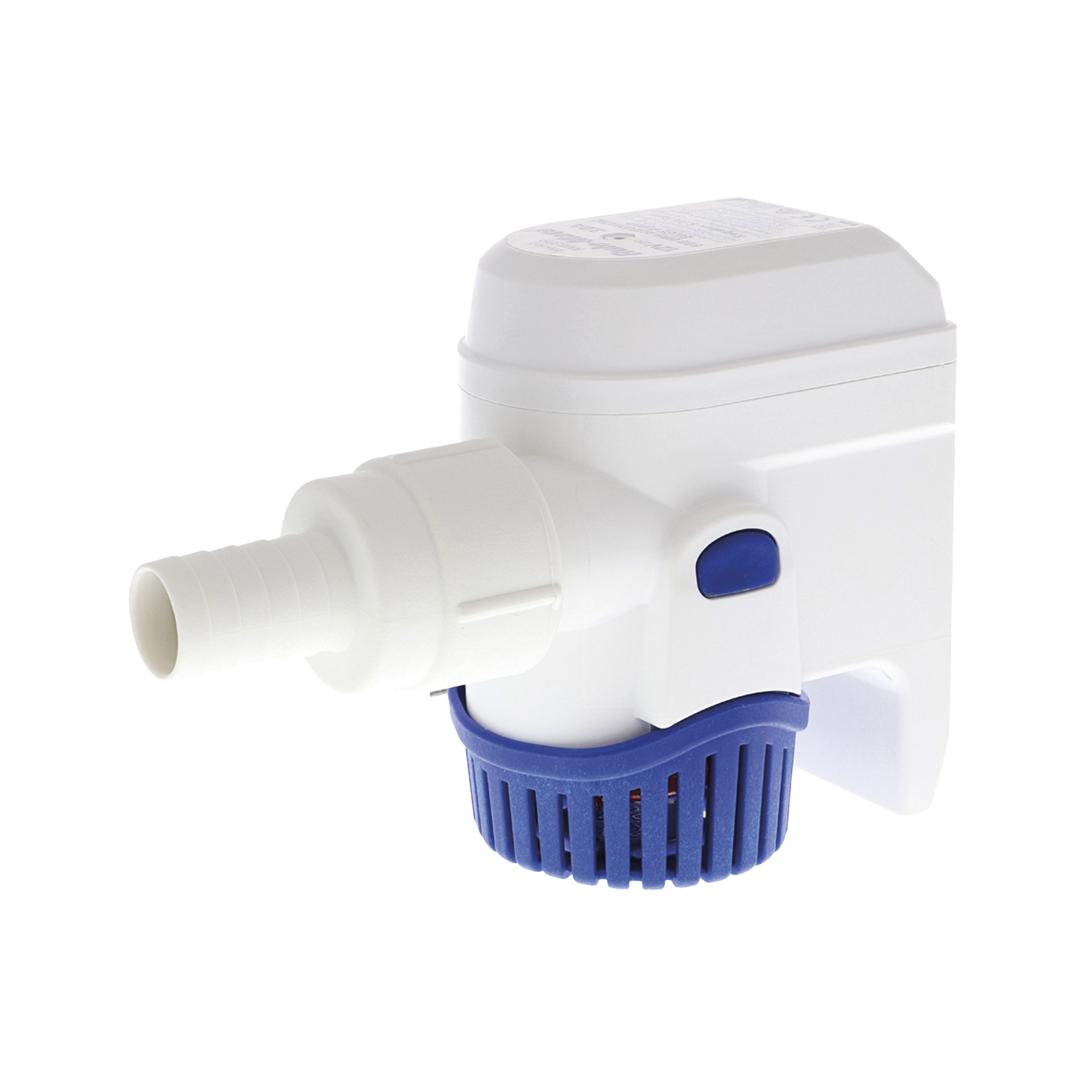 Bomba sumergible de achique automatizada de 800 galones por hora, para conexiÃ³n de 24 Volts de corriente directa.