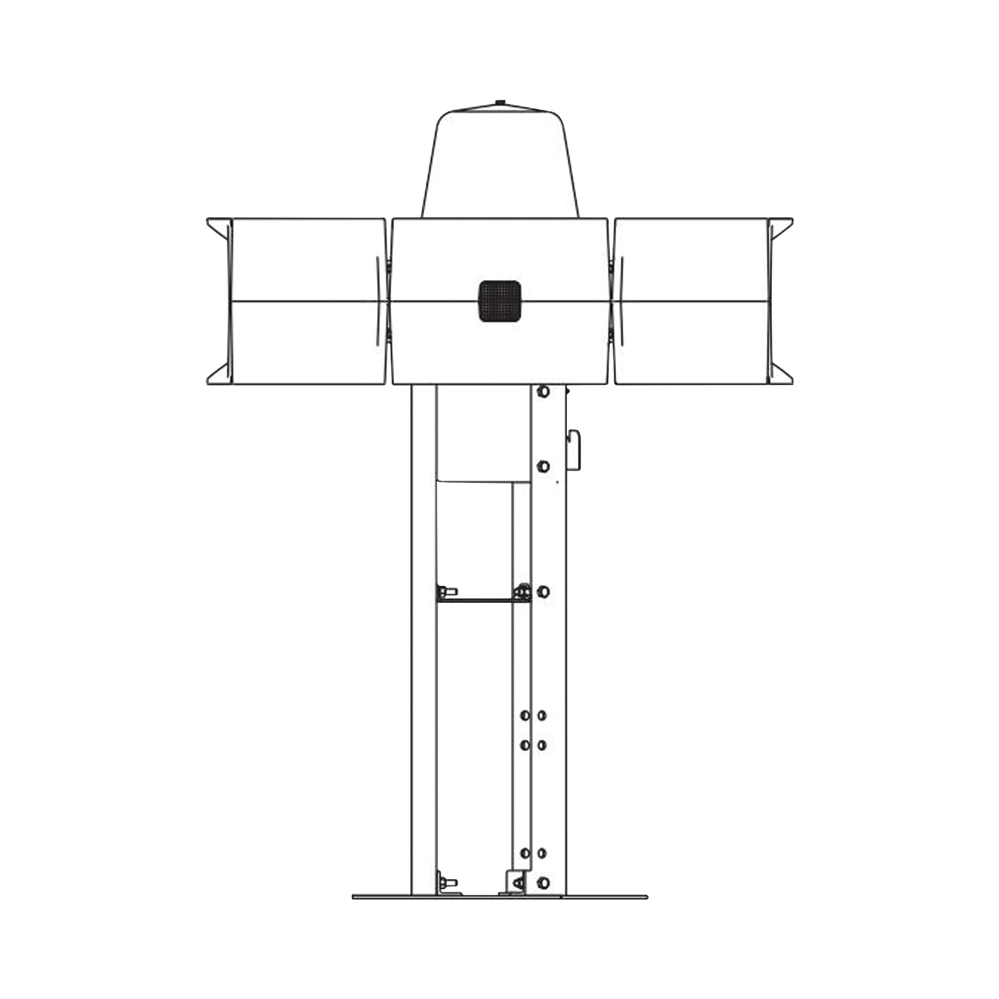Placa de montaje para techo en sirena eclipse