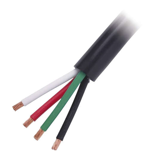 Cable ElÃ©ctrico de Uso Rudo 4 Hilos Calibre 10 AWG, Hasta 600 V. Rollo de 100 m.