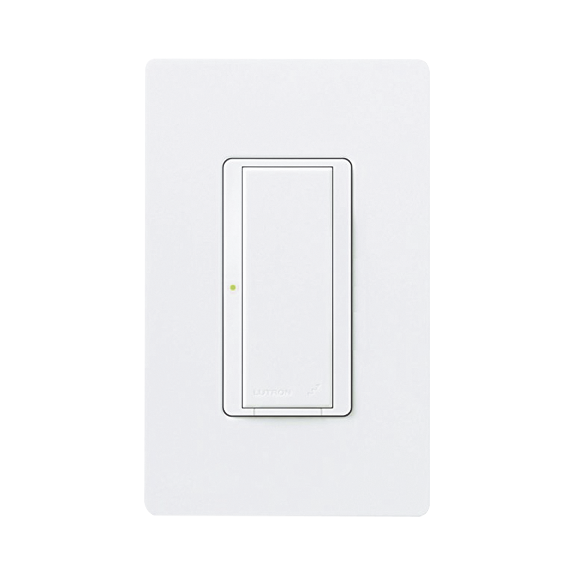 (RadioRA2) Switch on/off  RRD-8S-DV-WH de doble voltaje, un solo polo 120V/, 8A/, 1/10HP 3A en motores, apaga y enciende iluminaciÃ³n Ã³ motor, NO requiere cable neutro.