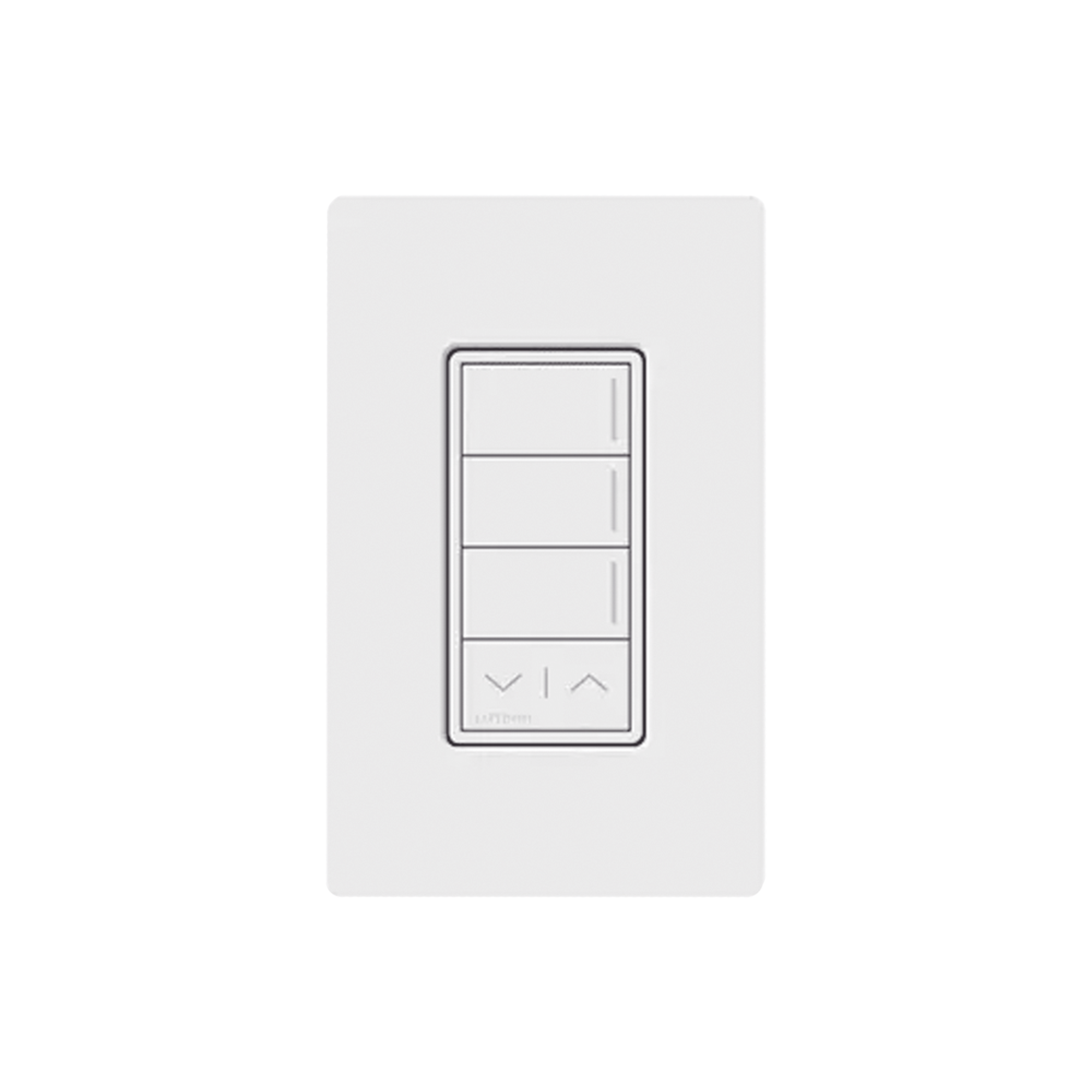 (RadioRa3) Botonera Sunnata Blanco 3 escenas y 2 botones subir/bajar para Radio RA3, programe escenas diferentes en cada botÃ³n.
