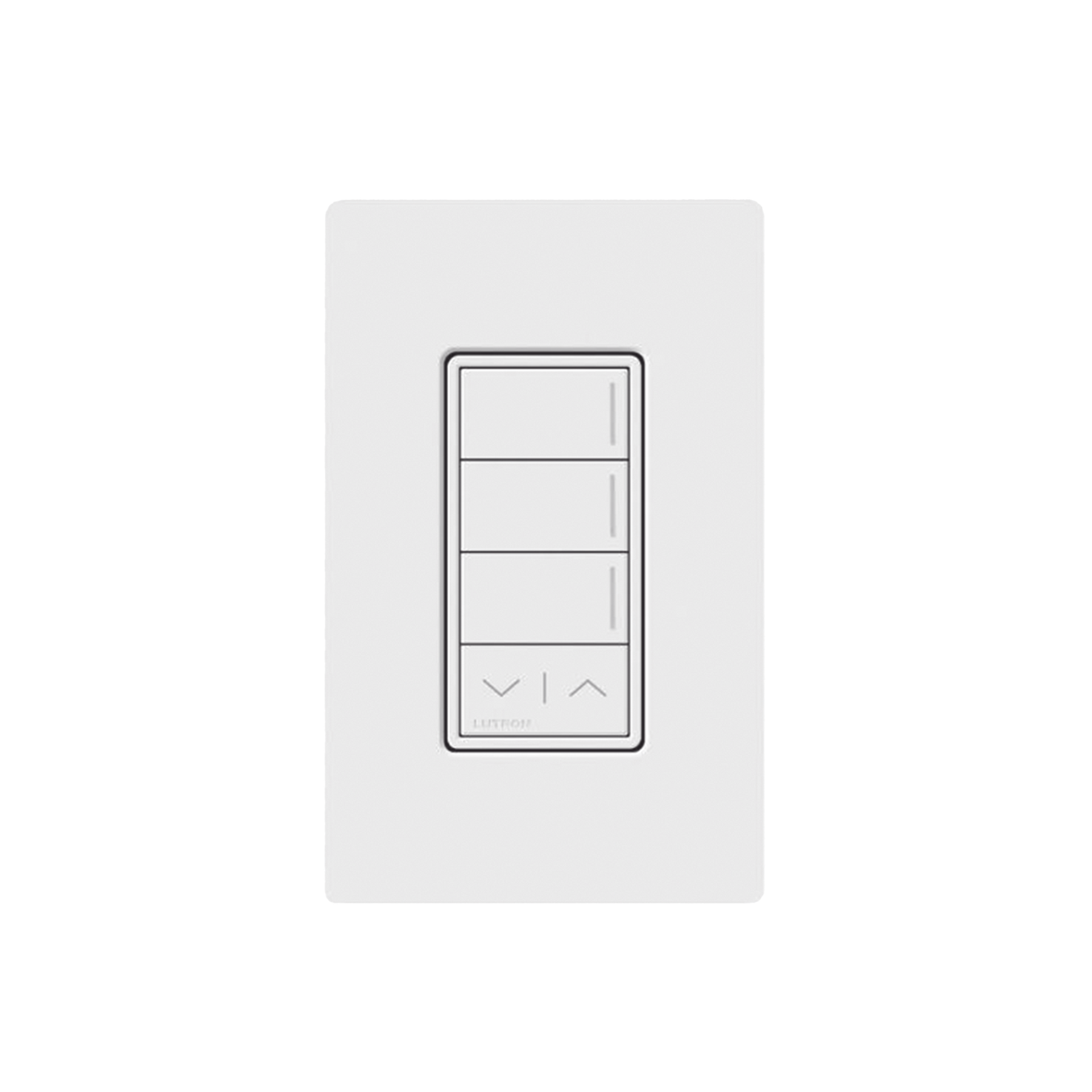 (RadioRa3) Botonera Sunnata Blanco 3 escenas y 2 botones subir/bajar para Radio RA3, programe escenas diferentes en cada botÃ³n.