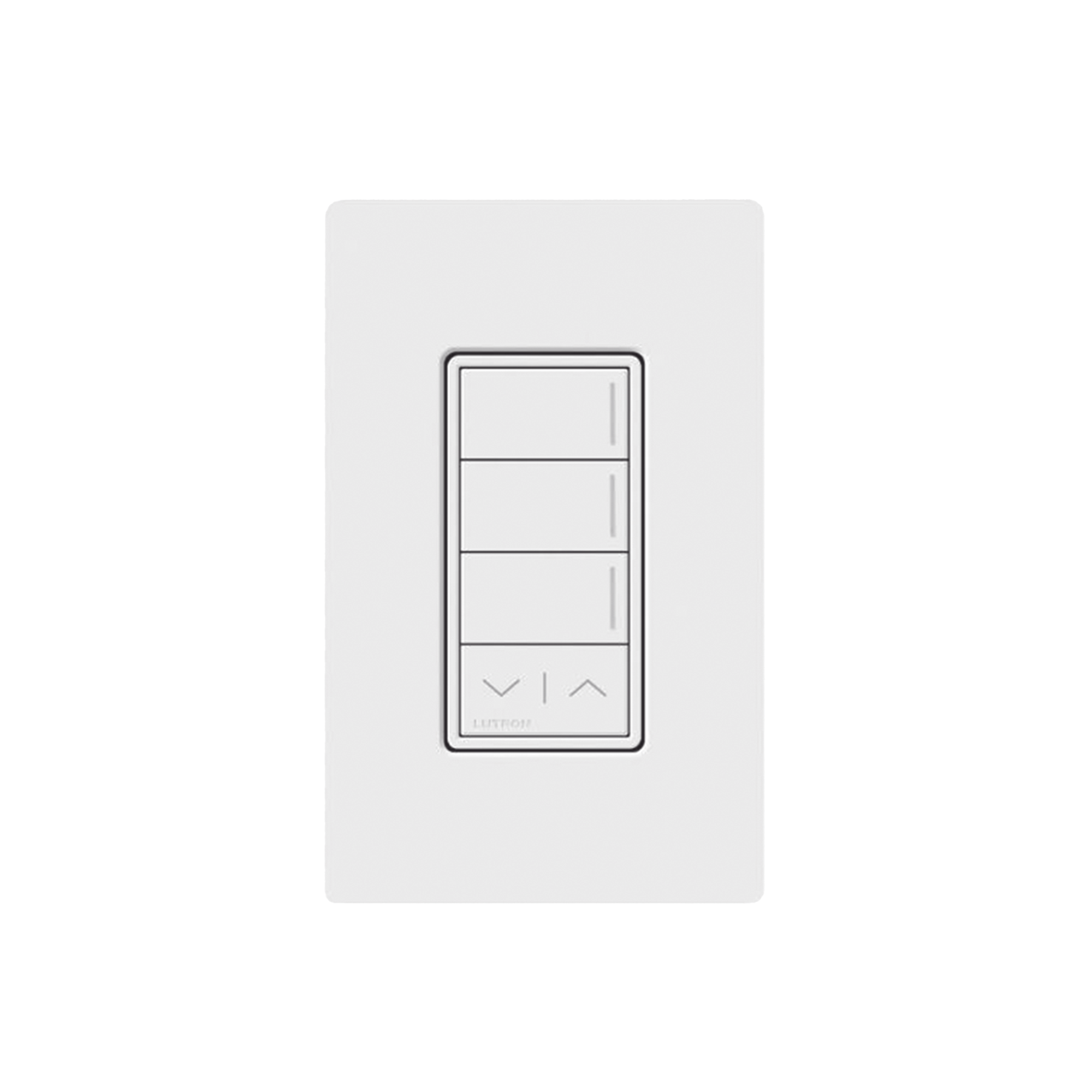 (RadioRa3) Botonera Sunnata Blanco 3 escenas y 2 botones subir/bajar para Radio RA3, programe escenas diferentes en cada botÃ³n.