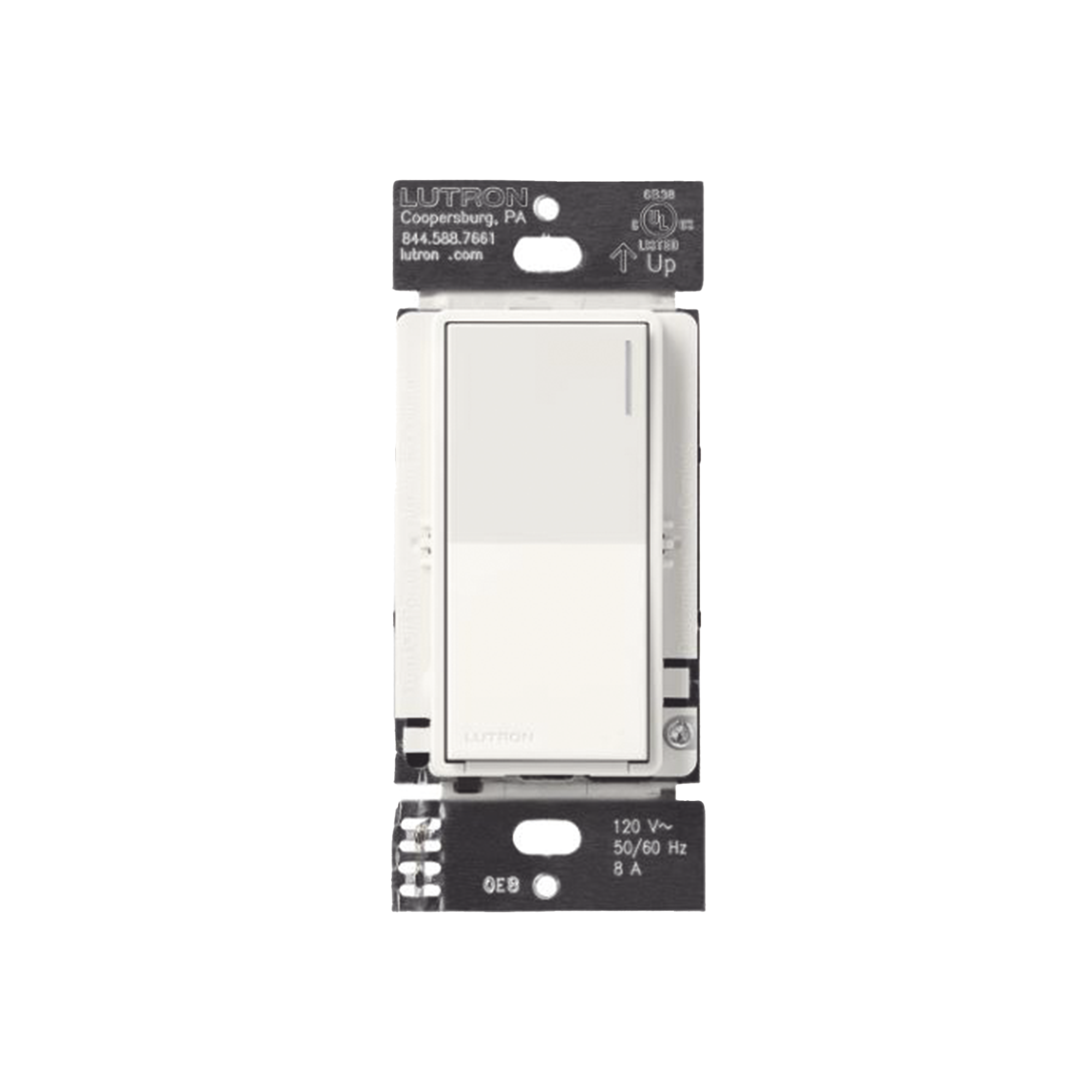 (RadioRA3) Apagador Auxiliar de pared, compaÃ±ero de apagadores multilocaciÃ³n. Usar en 3 vÃ­as o escalera. Color blanco mate.