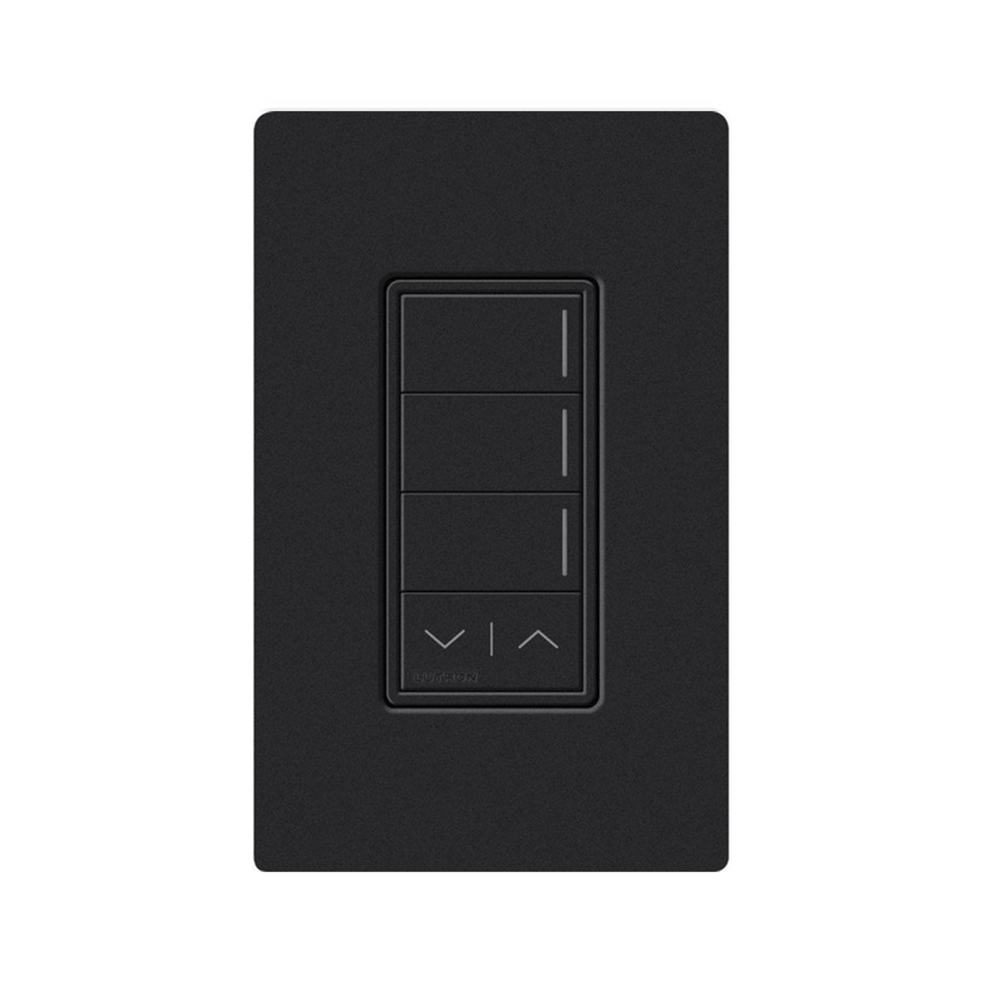 (RadioRa3) Botonera Sunnata Negro 3 escenas y 2 botones subir/bajar para Radio RA3, programe escenas diferentes en cada botÃ³n.