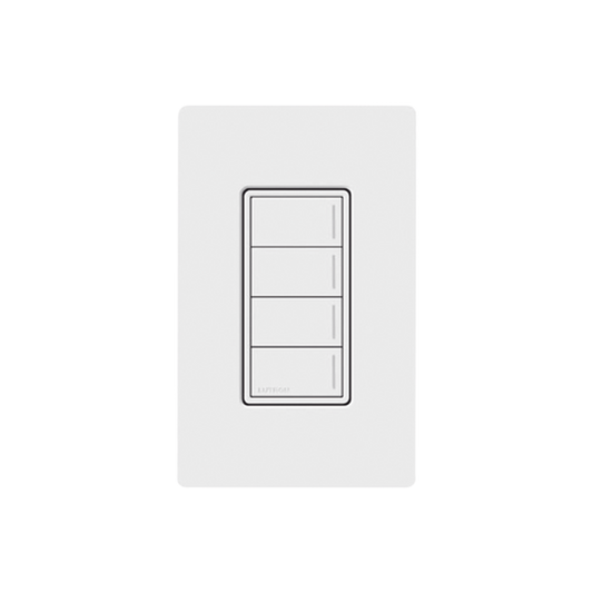 (RadioRa3) Botonera Sunnata Negro 4 escenas para Radio RA3, programe escenas diferentes en cada botÃ³n.