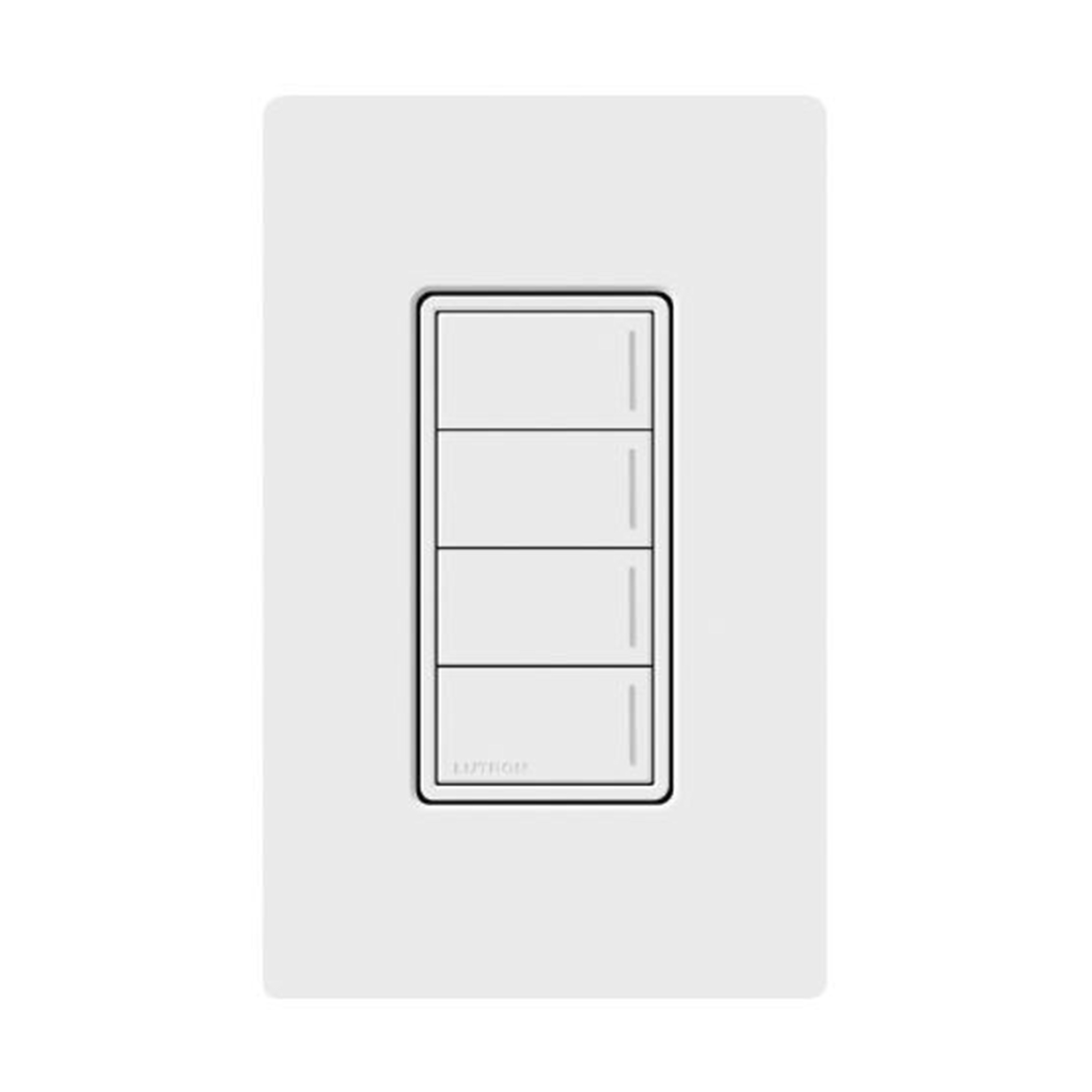 (RadioRa3) Botonera Sunnata Blanco 4 escenas para Radio RA3, programe escenas diferentes en cada botÃ³n.