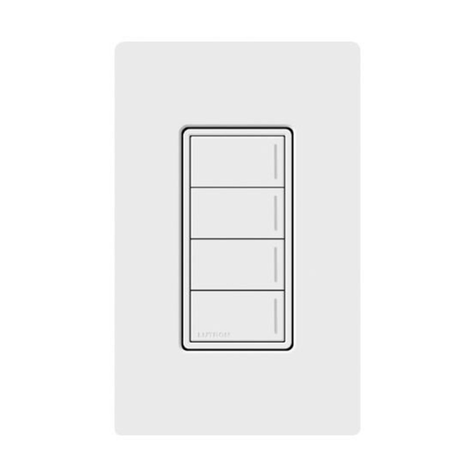(RadioRa3) Botonera Sunnata Blanco 4 escenas para Radio RA3, programe escenas diferentes en cada botÃ³n.