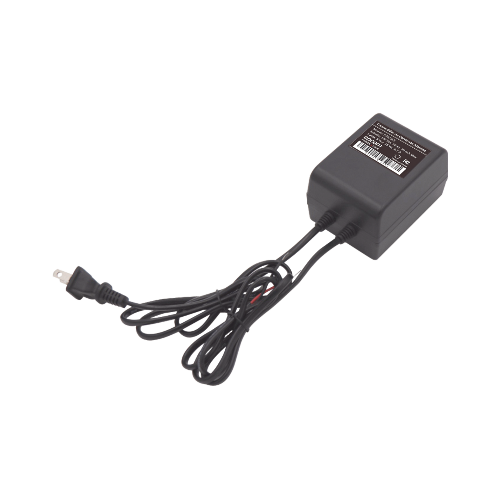 9 Vca / 2.7 A / 25 VA / Transformador / Voltaje de entrada 120 Vca / Para Usos MÃºltiples / Video Vigilancia, Acceso, Asistencia, Alarmas, Bocinas, Etc.