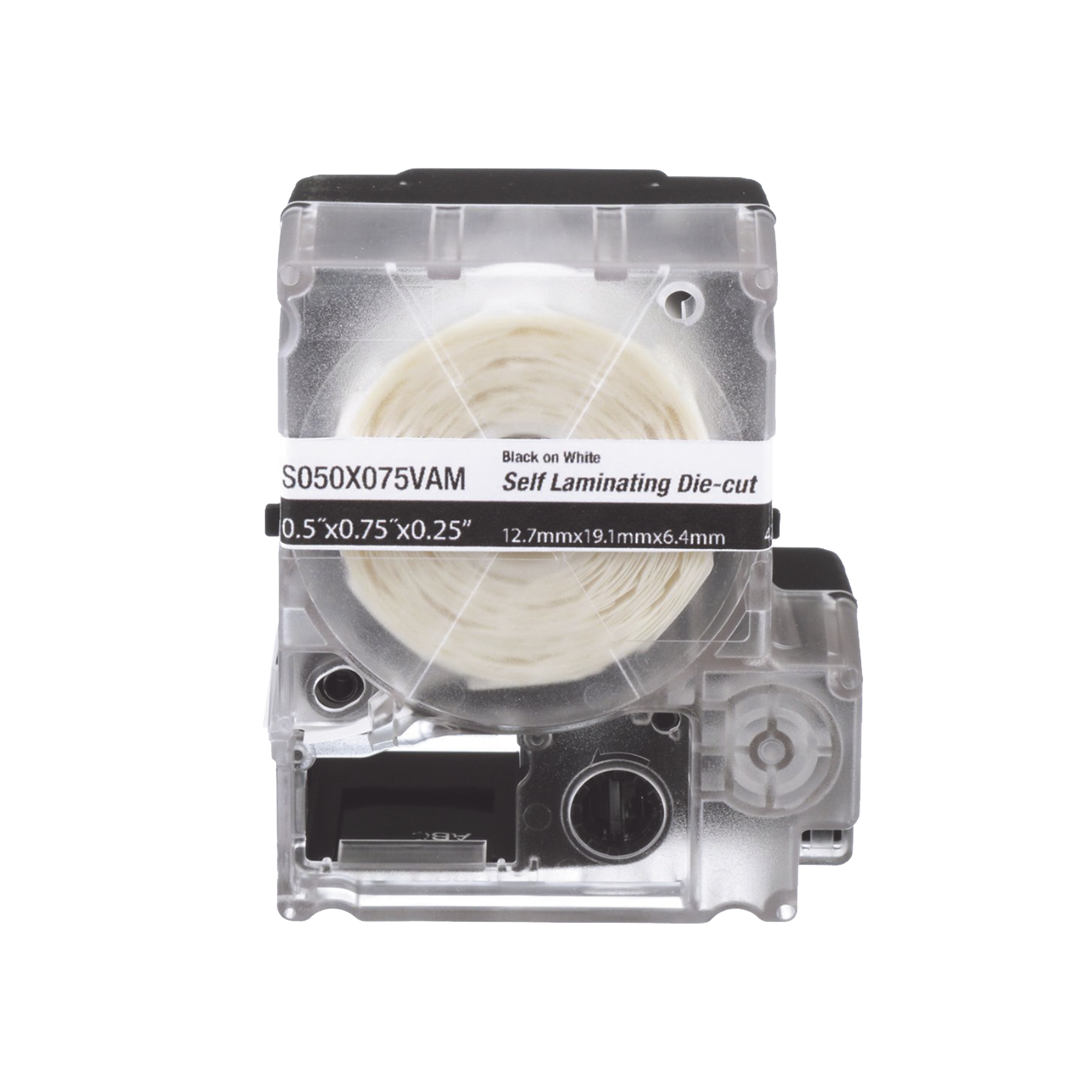 Casete de 200 Etiquetas Autolaminadas de 25.4 x 38.1 mm, para Cables de 3.1 a 7 mm de DiÃ¡metro, Ãrea de ImpresiÃ³n Color Blanco