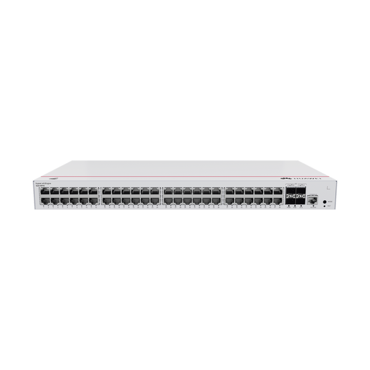 Switch de Acceso Gigabit Administrable PoE Capa 2 / 48 puertos 10/100/1000 Mbps (PoE) / 4 Puertos 1GE SFP Uplink / ERPS / IMGP Snooping / DHCP Snooping / PoE Perpetuo / 380W / AdministraciÃ³n Nube Gratis