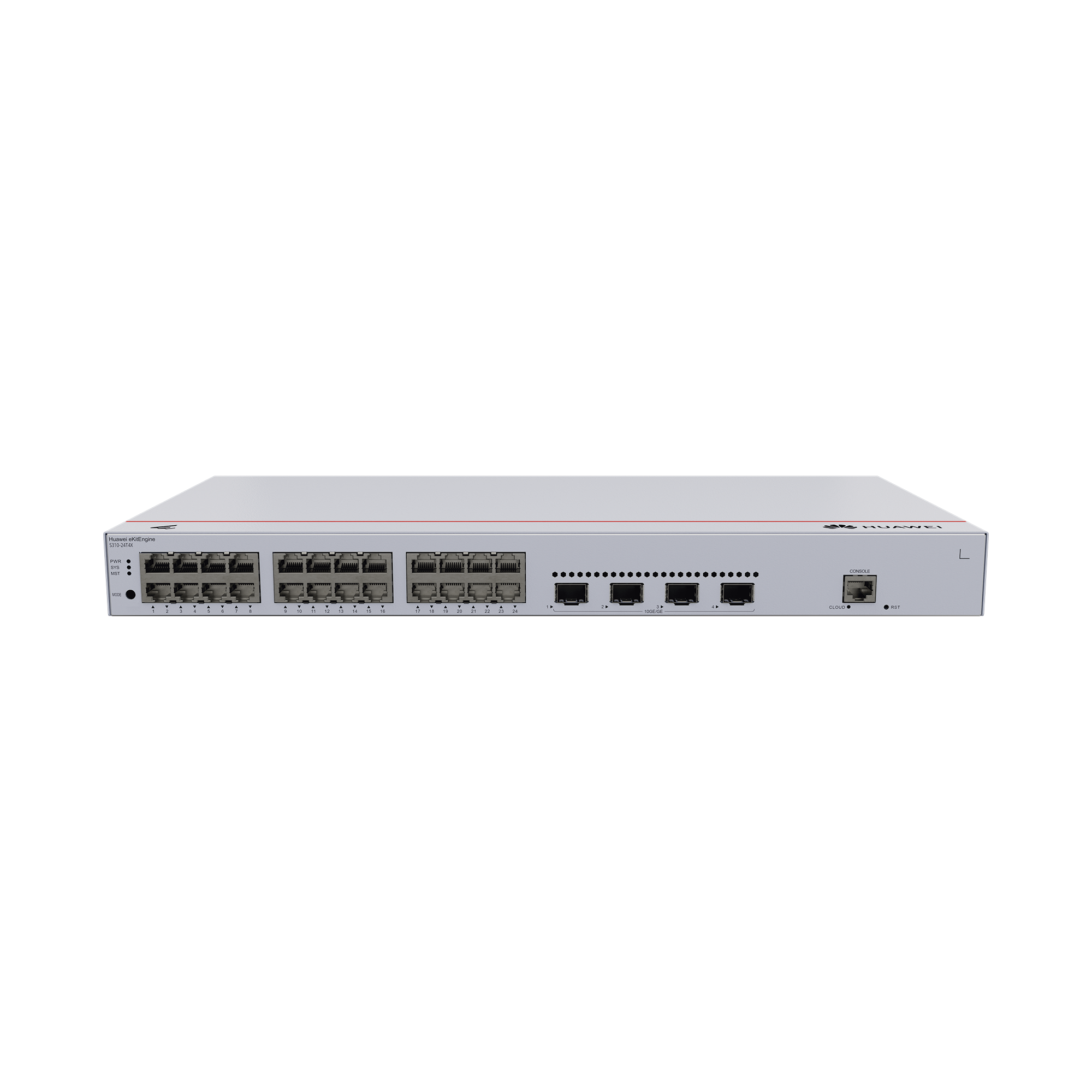 Switch de DistribuciÃ³n/Core Gigabit Administrable  Capa 3 / 24 puertos 10/100/1000 Mbps  / 4 Puertos 10GE SFP+ Uplink / ERPS / Rutas EstÃ¡ticas / iStack / AdministraciÃ³n Nube Gratis