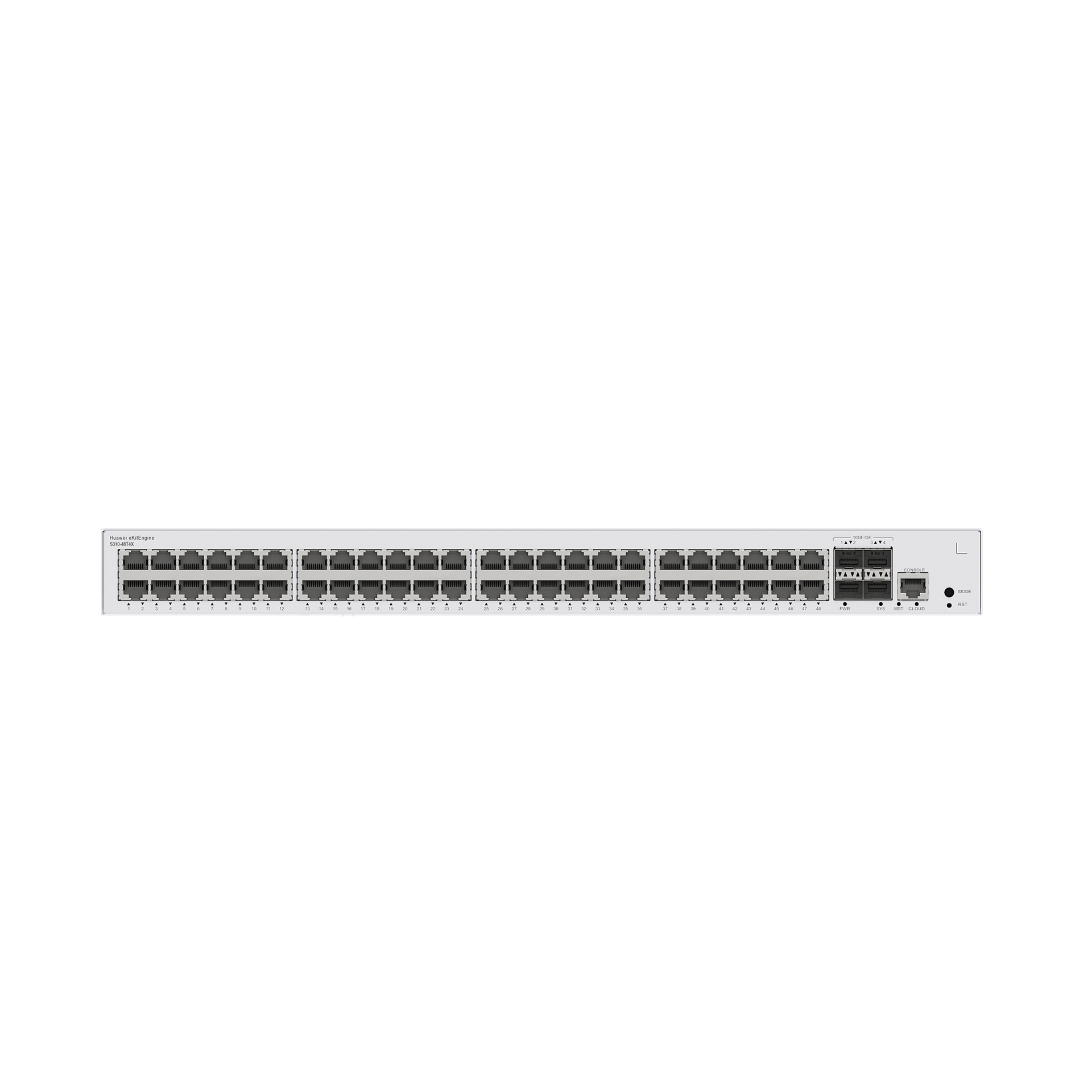 Switch de DistribuciÃ³n/Core Gigabit Administrable  Capa 3 / 48 puertos 10/100/1000 Mbps  / 4 Puertos 10GE SFP+ Uplink / ERPS / Rutas EstÃ¡ticas / iStack / AdministraciÃ³n Nube Gratis