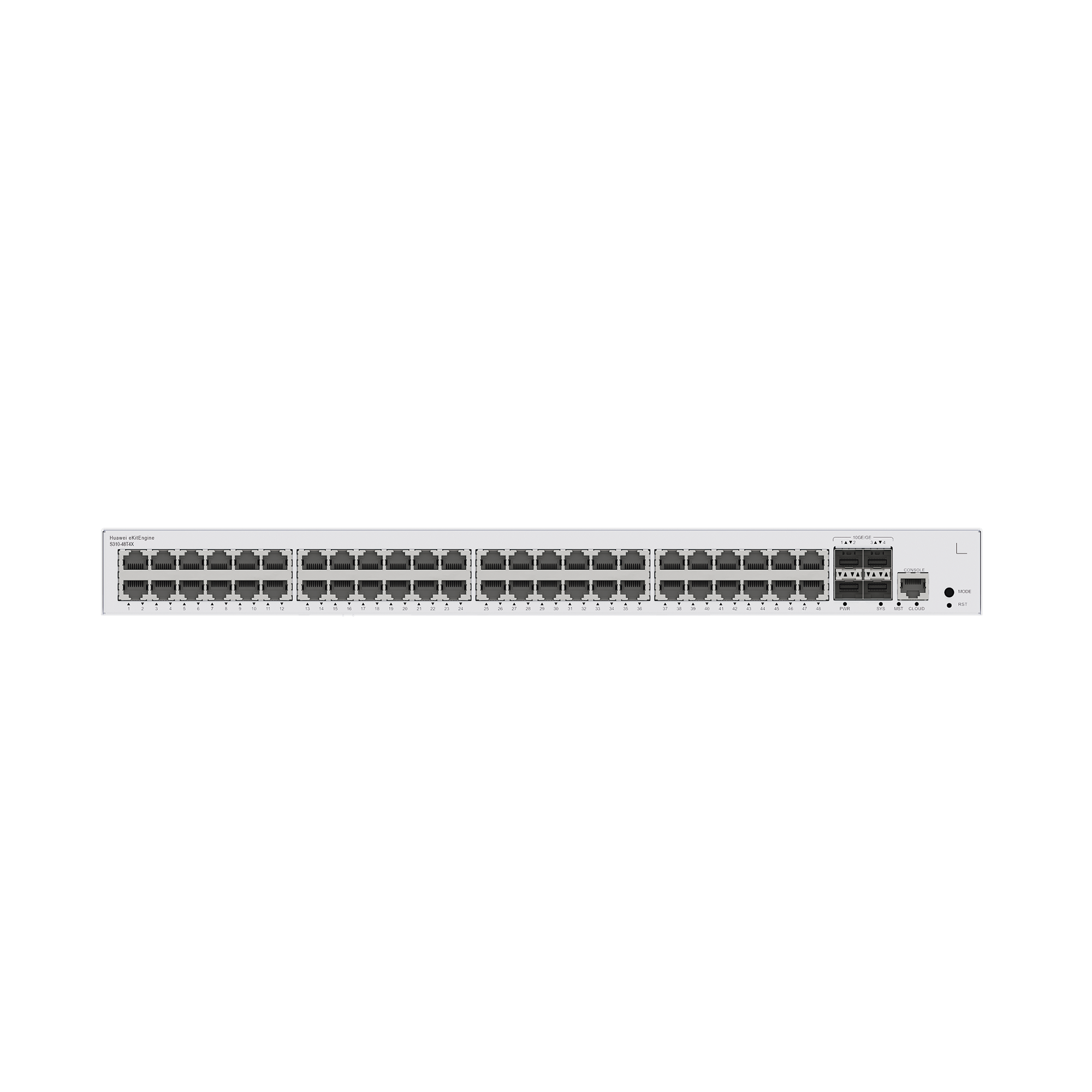 Switch de DistribuciÃ³n/Core Gigabit Administrable  Capa 3 / 48 puertos 10/100/1000 Mbps  / 4 Puertos 10GE SFP+ Uplink / ERPS / Rutas EstÃ¡ticas / iStack / AdministraciÃ³n Nube Gratis