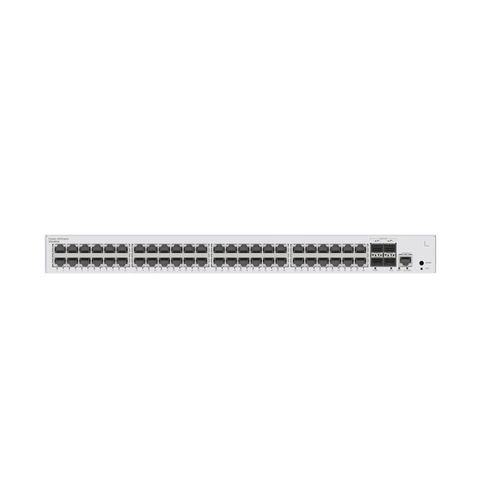Switch de DistribuciÃ³n/Core Gigabit Administrable  Capa 3 / 48 puertos 10/100/1000 Mbps  / 4 Puertos 10GE SFP+ Uplink / ERPS / Rutas EstÃ¡ticas / iStack / AdministraciÃ³n Nube Gratis