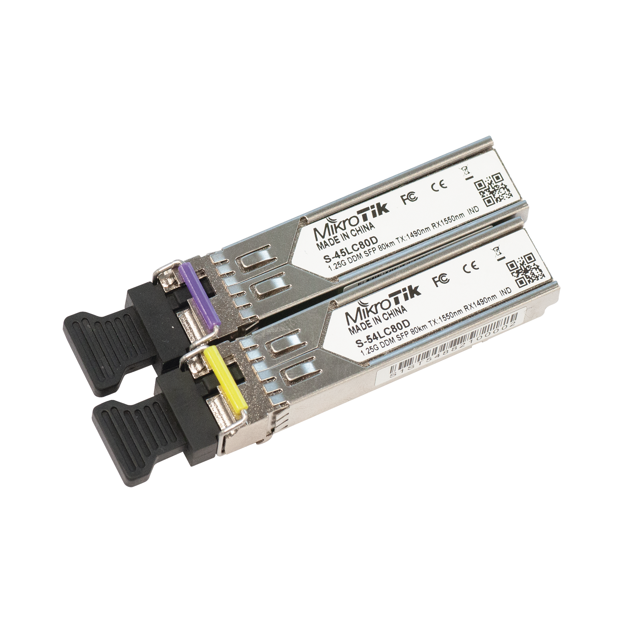Par de modulos SFP, S-45LC80D and S-54LC80D (SM) (80km)